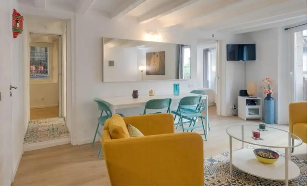 Sala de estar de Apartamento en venta en Barcelona con Balcón