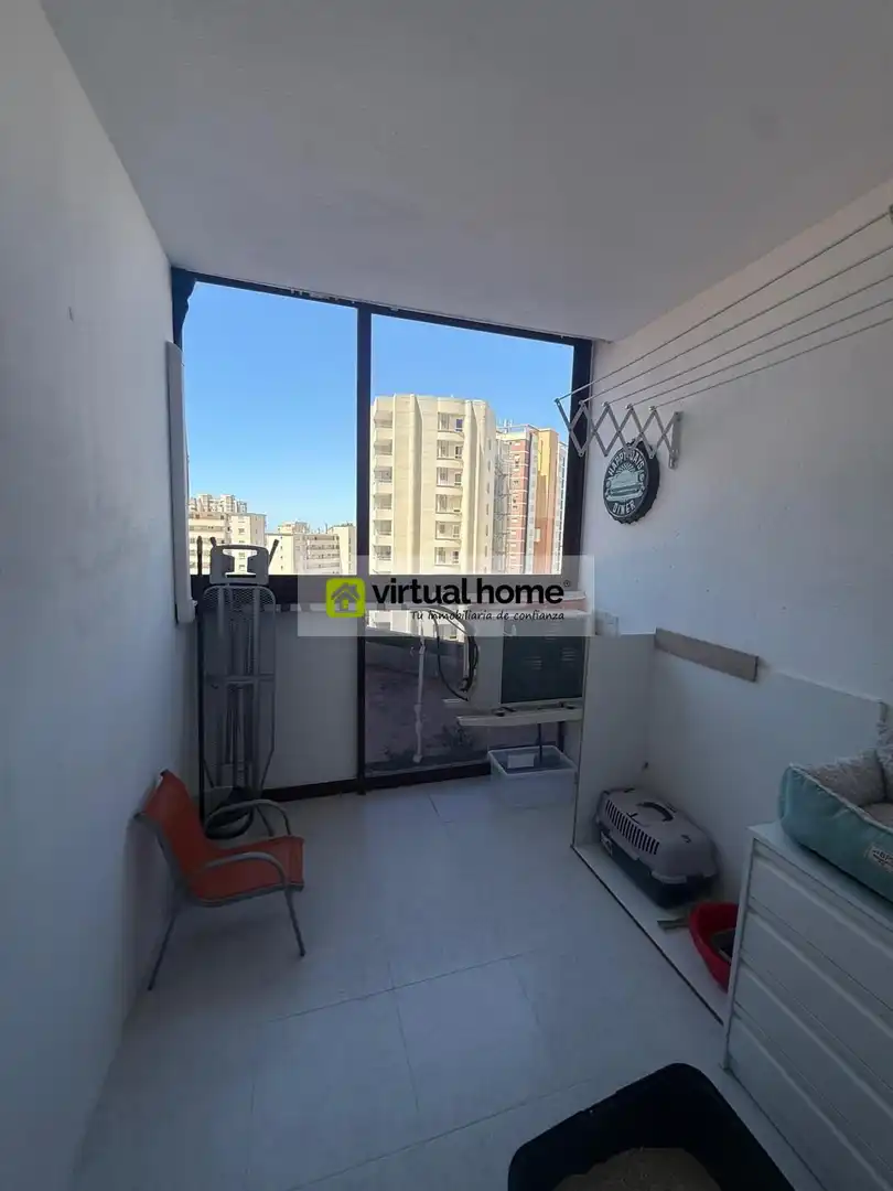 Balcony of Flat for rent in Benidorm  with Air Conditioner, Terrace and Furnished