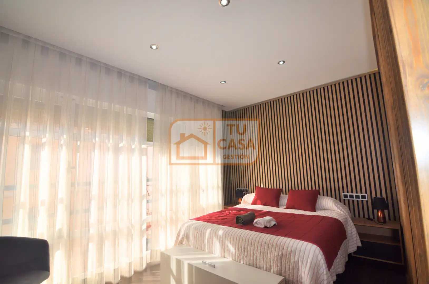 Habitación de Apartamento de alquiler en Cáceres con Aire acondicionado, Calefacción y Amueblado
