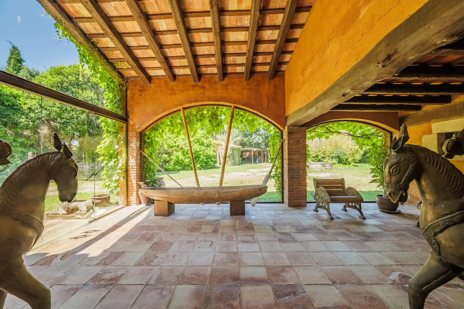Terrace of Country homes for sale in Parlavà  with Air Conditioner, Private garden and Terrace