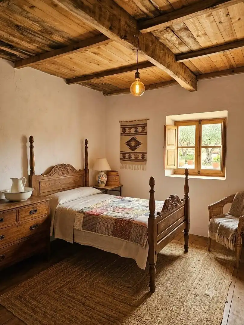 Schlafzimmer von Country house zum Verkauf in Belmonte de Miranda mit Privatgarten und Abstellraum