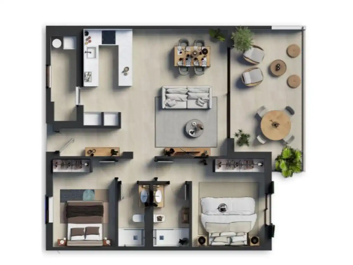 Wohnung zum Verkauf in Capdepera mit Klimaanlage, Schwimmbad und Balkon