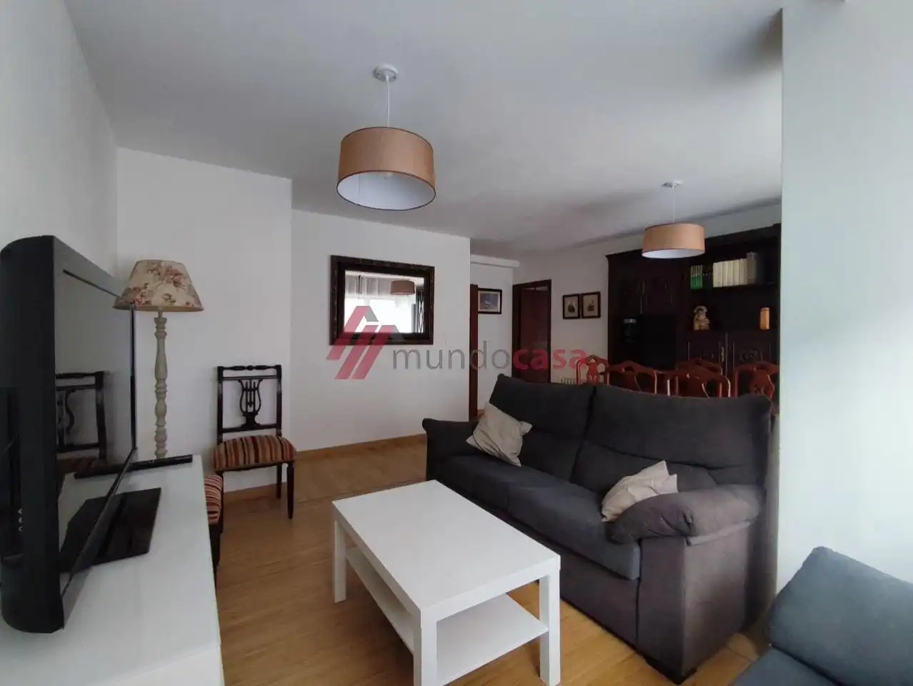 Wohnzimmer von Wohnung zur Miete in Ferrol mit Terrasse und Möbliert