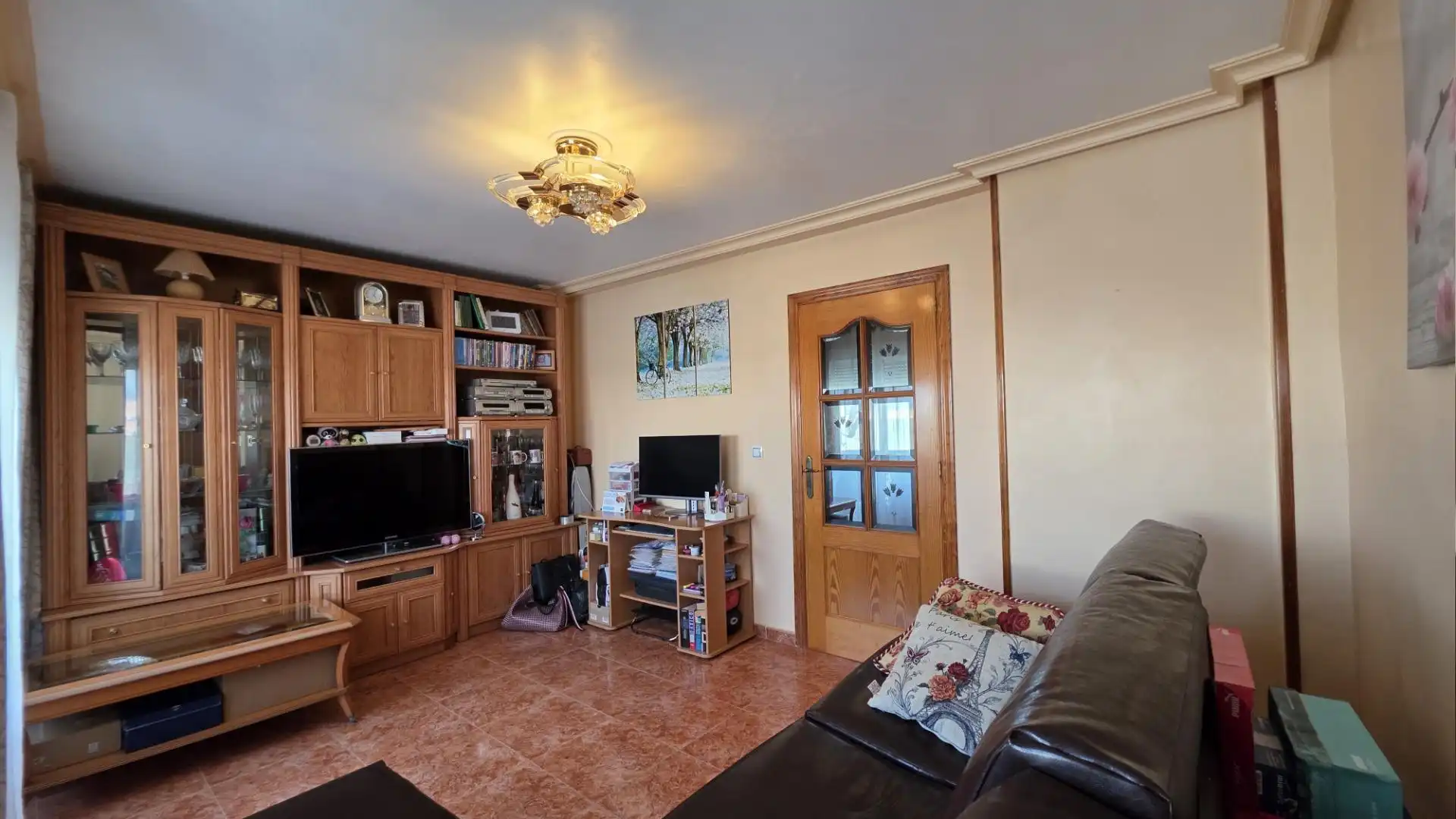 Sala de estar de Piso en venta en Alicante / Alacant con Aire acondicionado, Calefacción y Amueblado