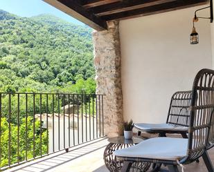 Terrassa de Finca rústica en venda en La Vall d'en Bas amb Aire condicionat, Terrassa i Balcó