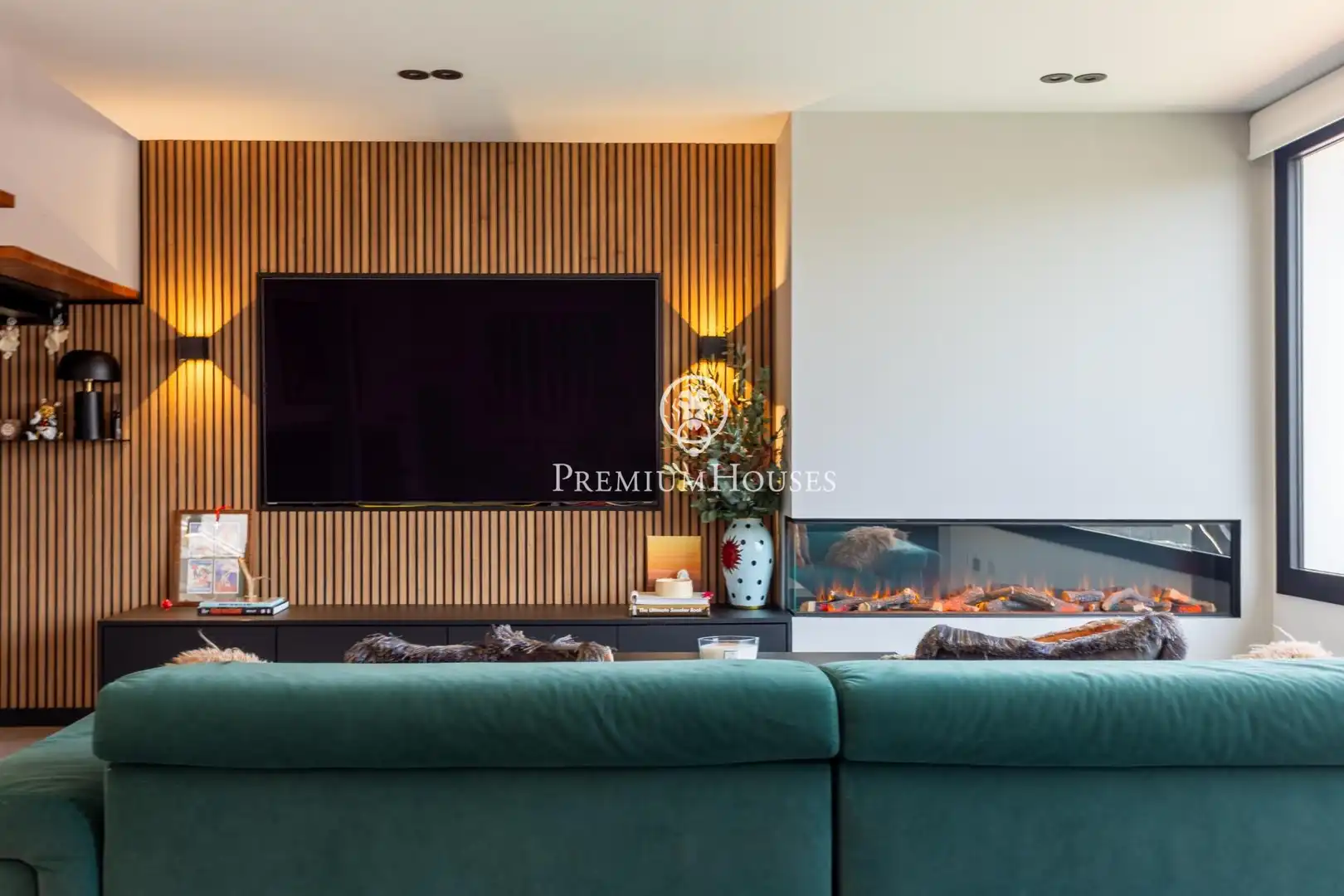 Sala de estar de Casa o chalet en venta en Cabrils con Aire acondicionado, Calefacción y Jardín privado