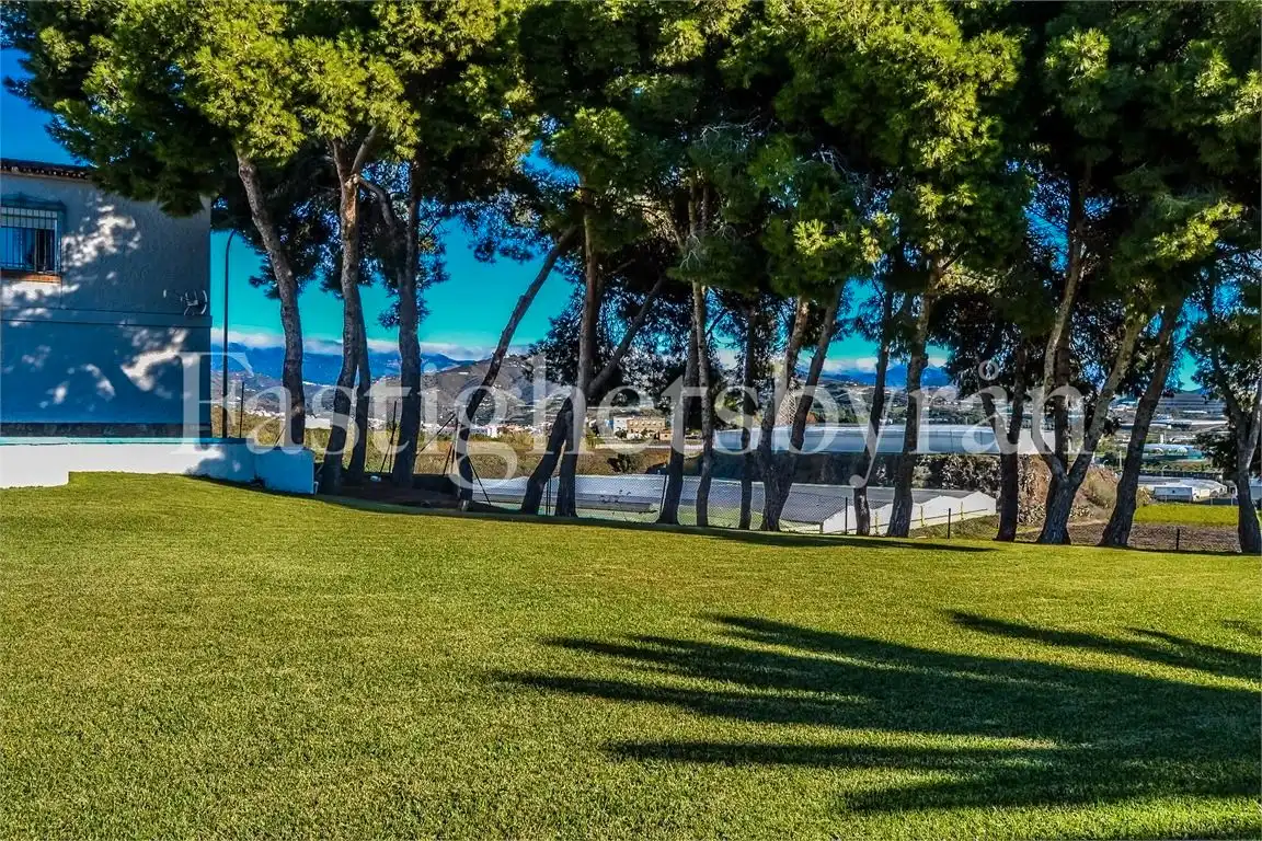 Vista exterior de Casa o chalet en venta en Vélez-Málaga con Jardín privado, Terraza y Piscina