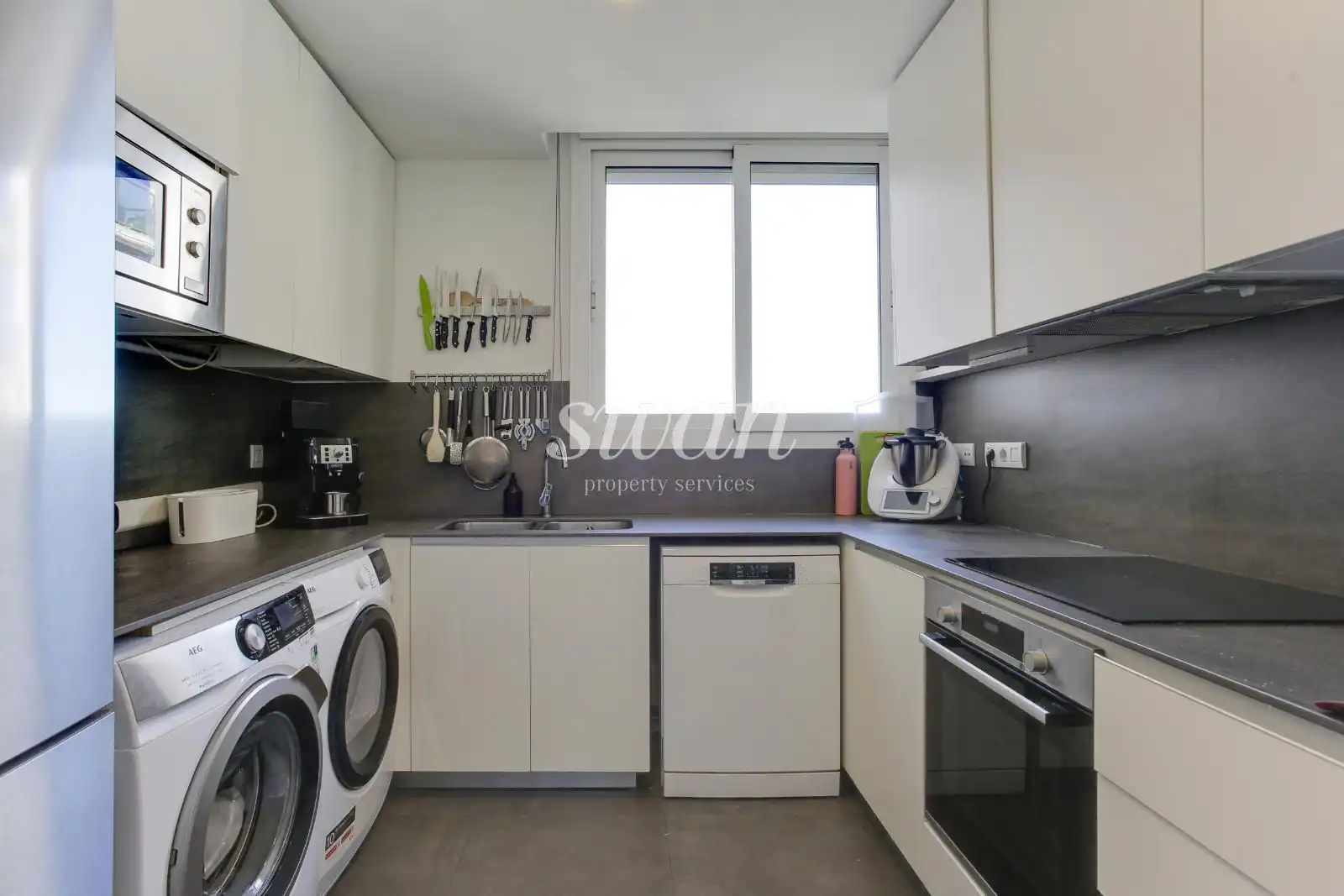 Kitchen of Flat for sale in Sant Cugat del Vallès  with Air Conditioner, Heating and Terrace