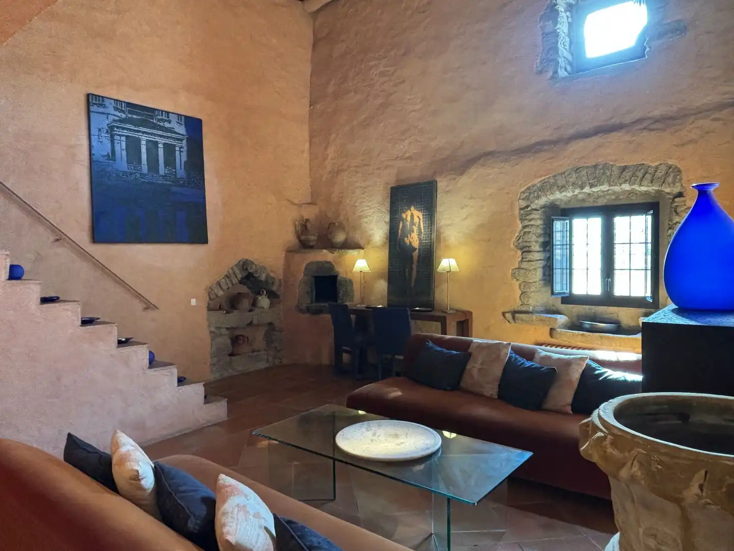 Sala de estar de Finca rústica en venta en Madremanya con Calefacción, Terraza y Trastero