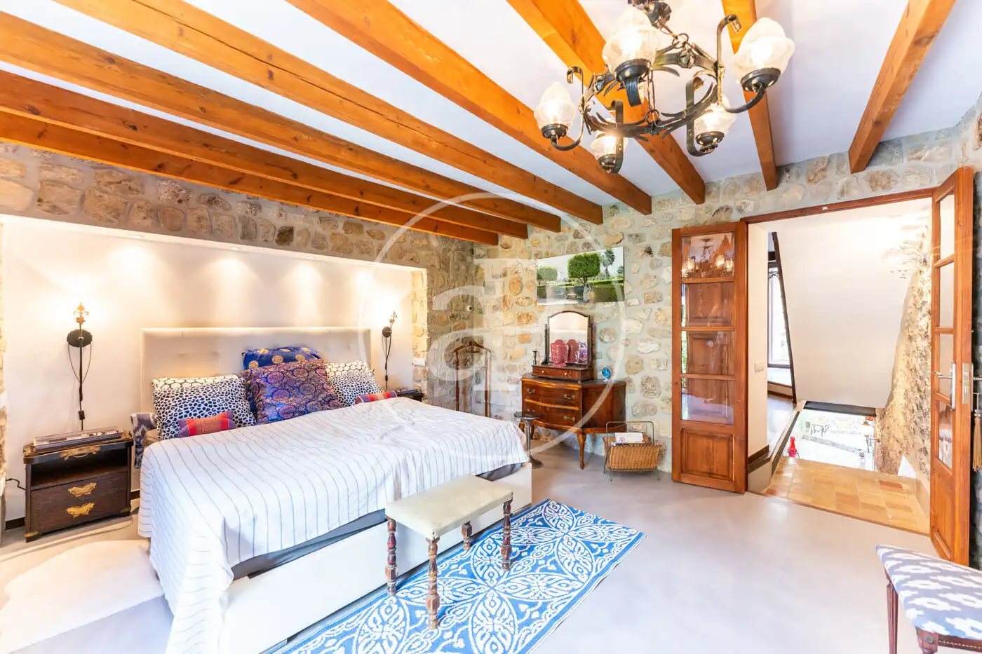 Habitación de Casa adosada en venta en Mancor de la Vall con Aire acondicionado, Calefacción y Jardín privado