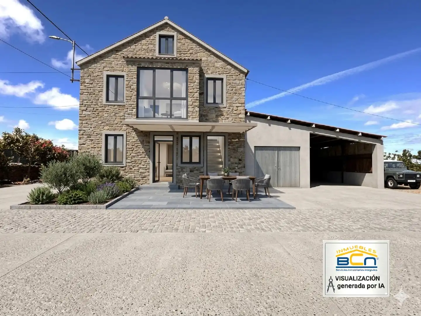 Vista exterior de Casa o chalet en venta en A Baña  