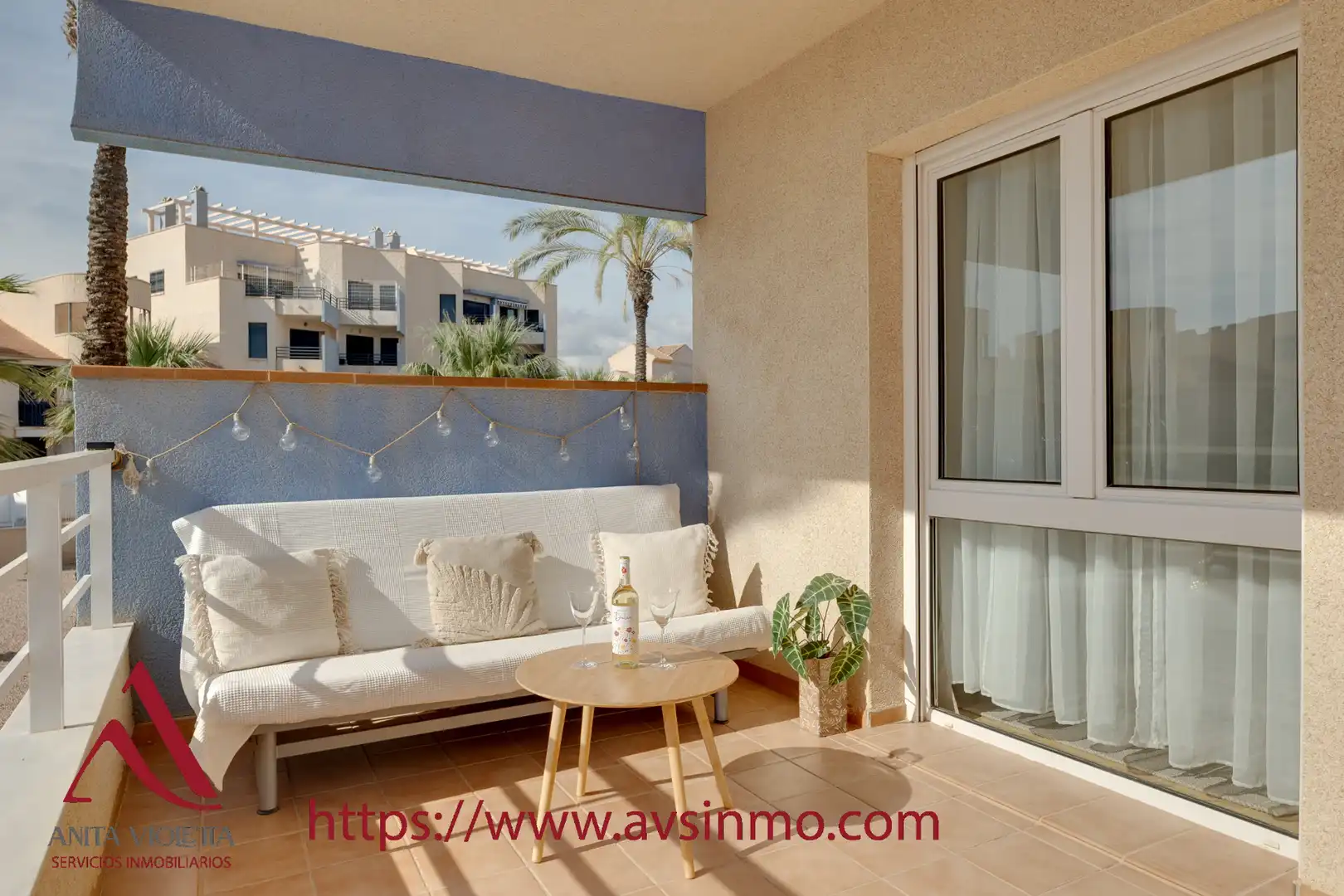 Balcony of Apartments for rent in Orihuela  with Air Conditioner, Furnished and Oven
