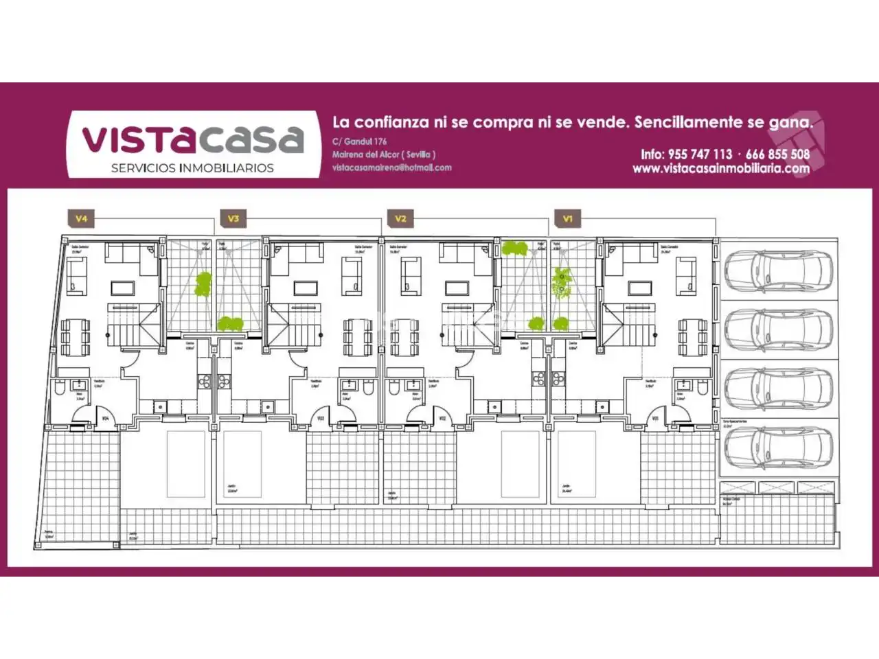 Casa adosada en venta en El Viso del Alcor con Aire acondicionado, Calefacción y Terraza