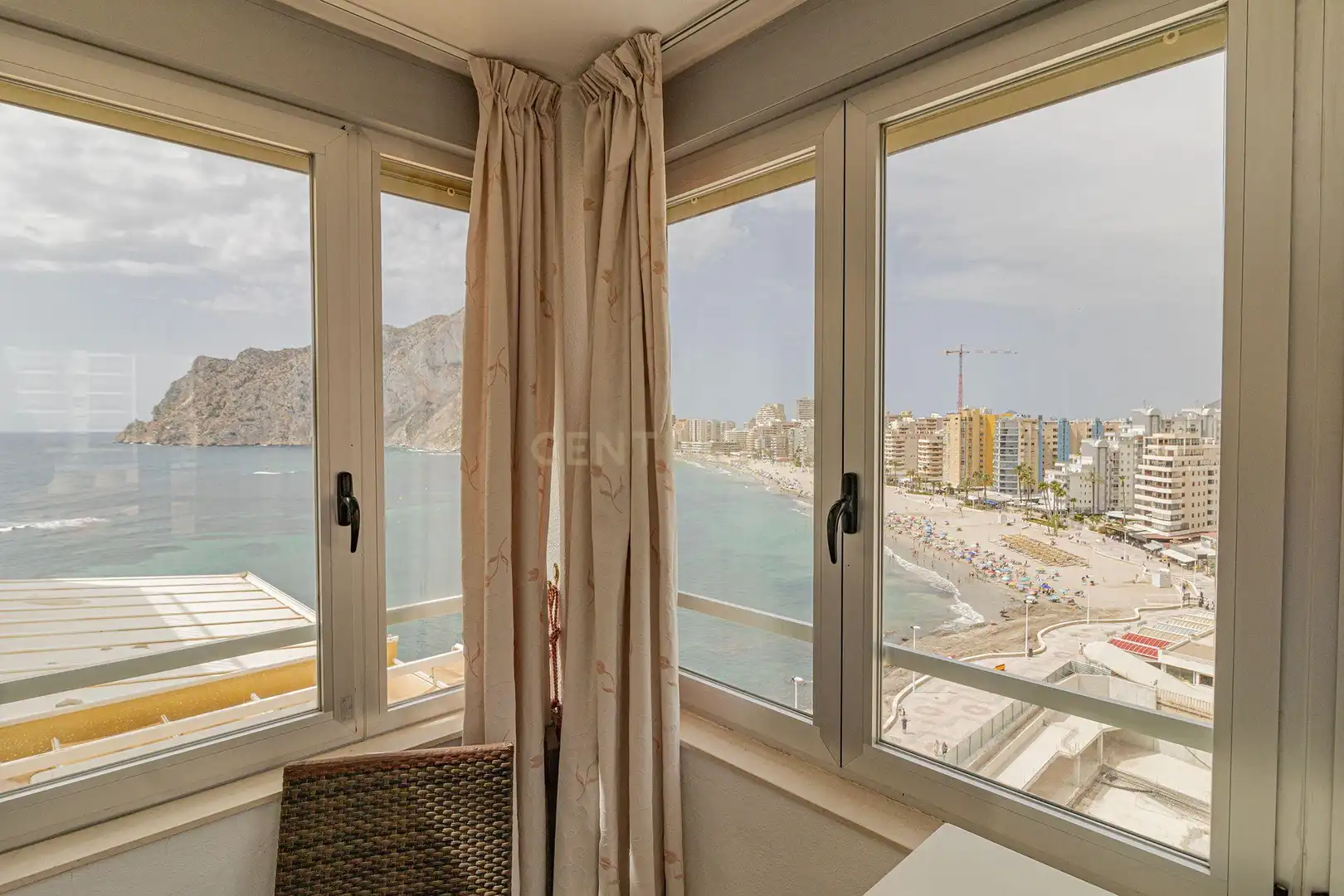 Schlafzimmer von Wohnungen zur Miete in Calpe / Calp mit Klimaanlage, Ofen und Waschmaschine