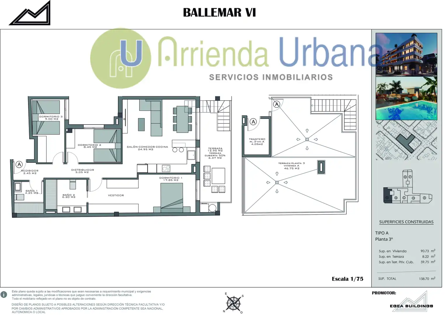 Penthouse with pool for sale in Santa Pola - calle Maestro Alfosea, imagen 7