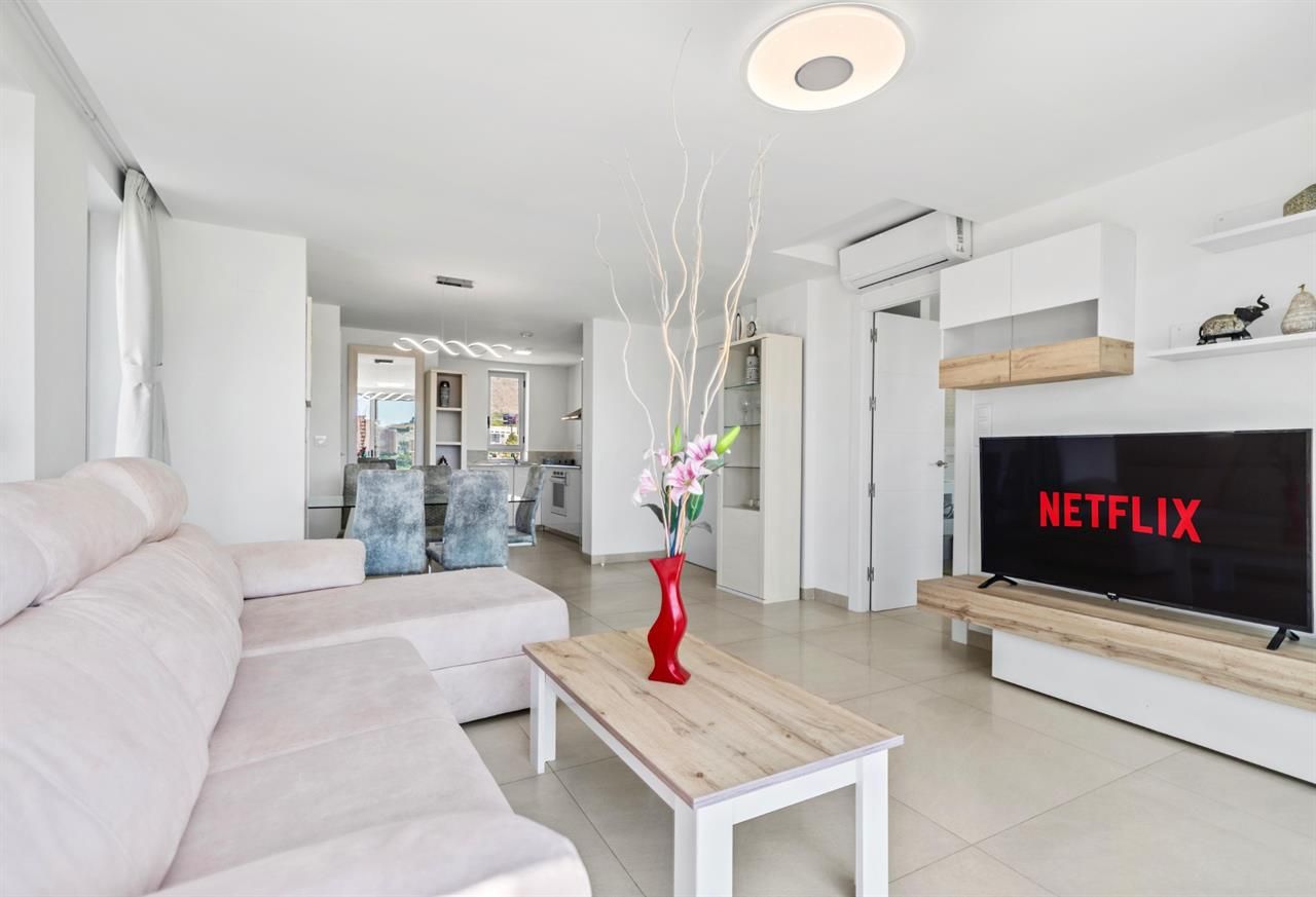 Living room of Duplex for sale in Finestrat  with Air Conditioner, Heating and Swimming Pool