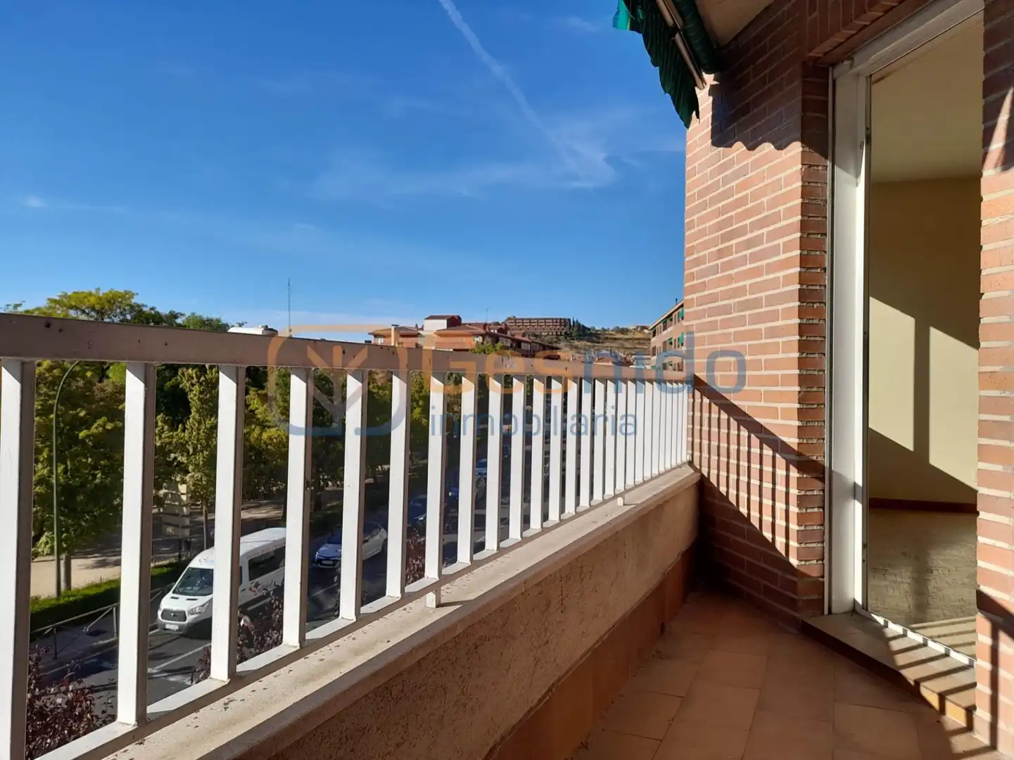 Balcony of Flat for sale in Segovia  with Heating, Parquet flooring and Terrace