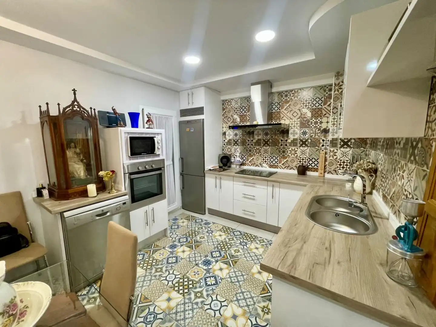Küche von Wohnung zum Verkauf in Valdepeñas mit Heizung, Terrasse und Balkon