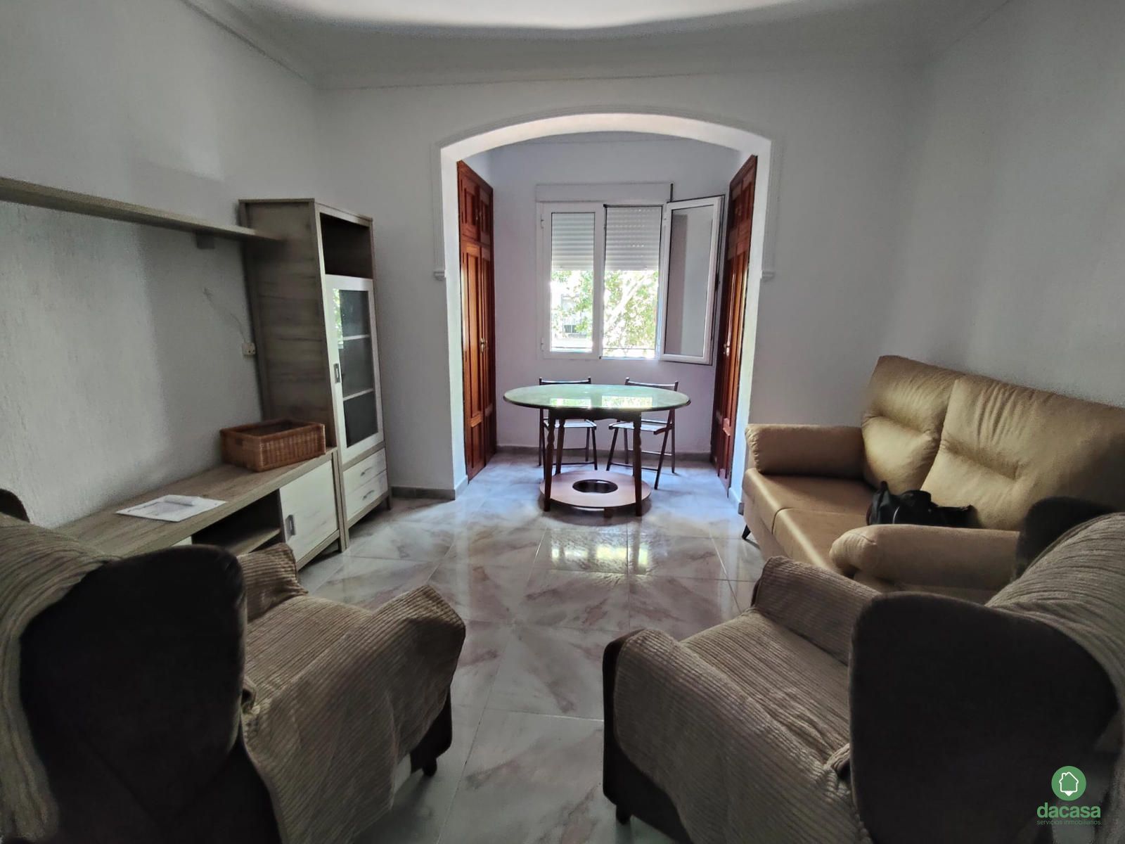 Sala d'estar de Pis de lloguer en  Huelva Capital amb Aire condicionat i Moblat
