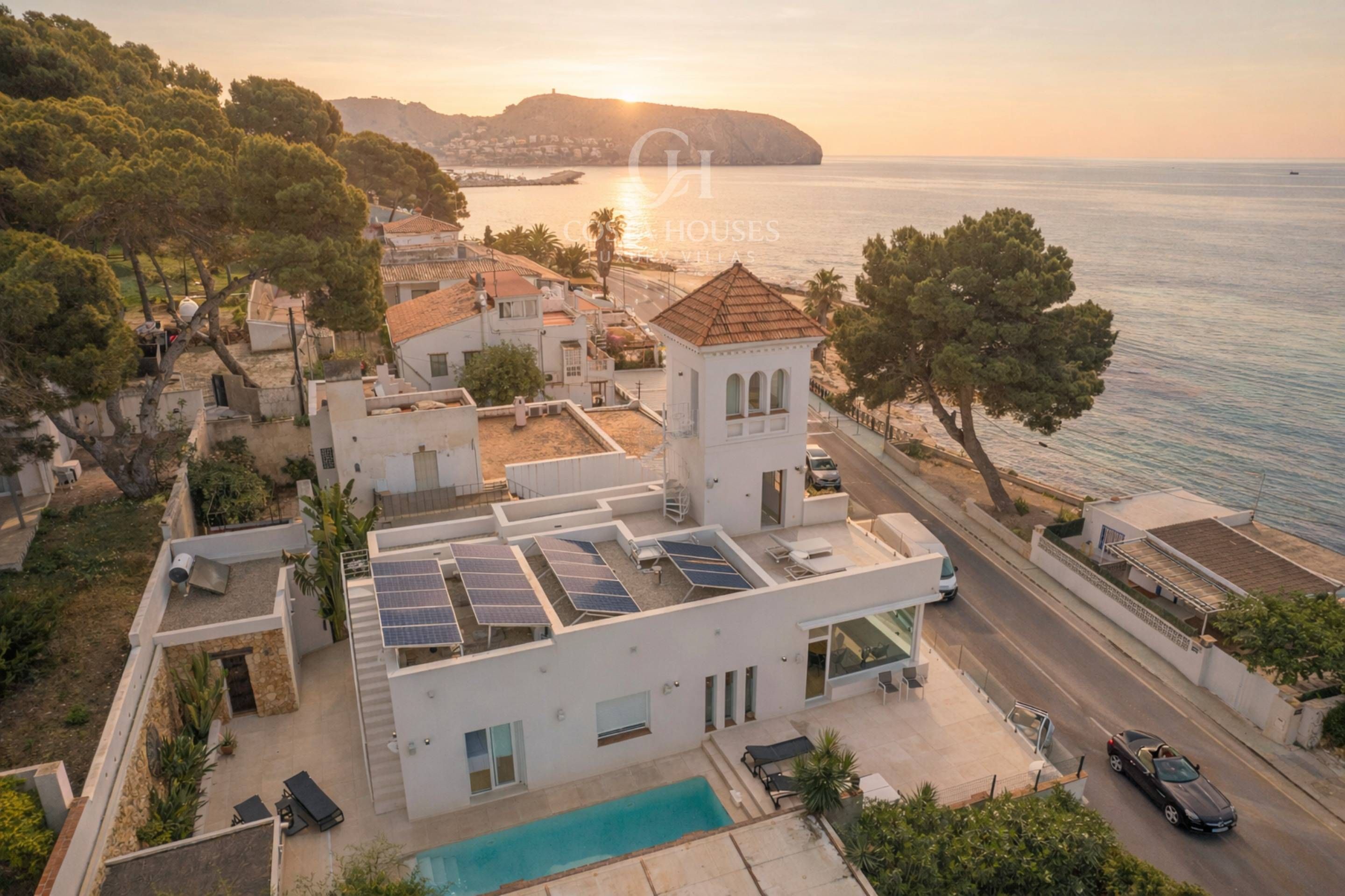 Exterior view of House or chalet for sale in Moraira  with Air Conditioner, Heating and Terrace