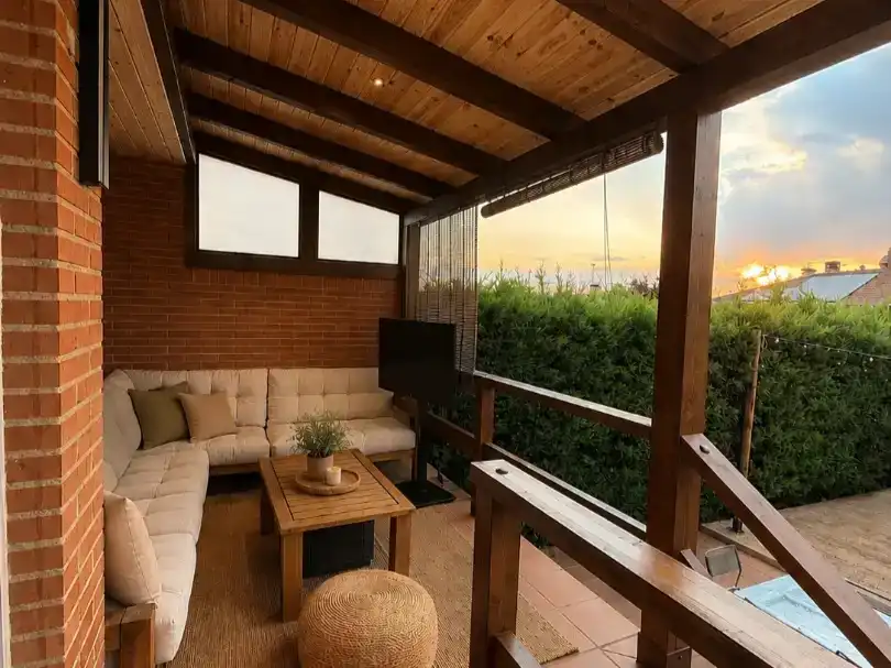 Terrassa de Pis per a compartir en Arroyomolinos (Madrid) amb Aire condicionat, Jardí privat i Moblat
