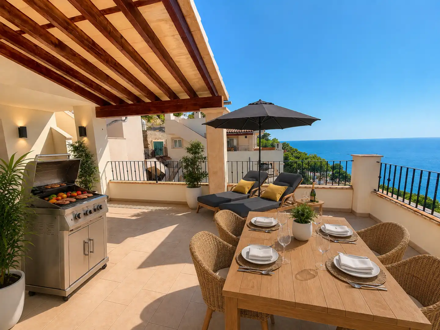 Terraza de Piso en venta en Andratx con Aire acondicionado, Calefacción y Jardín privado