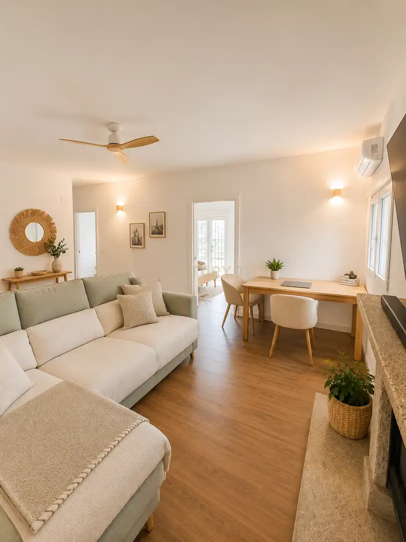 Living room of Houses for sale in Arroyo de la Luz  with Air Conditioner, Private garden and Swimming Pool