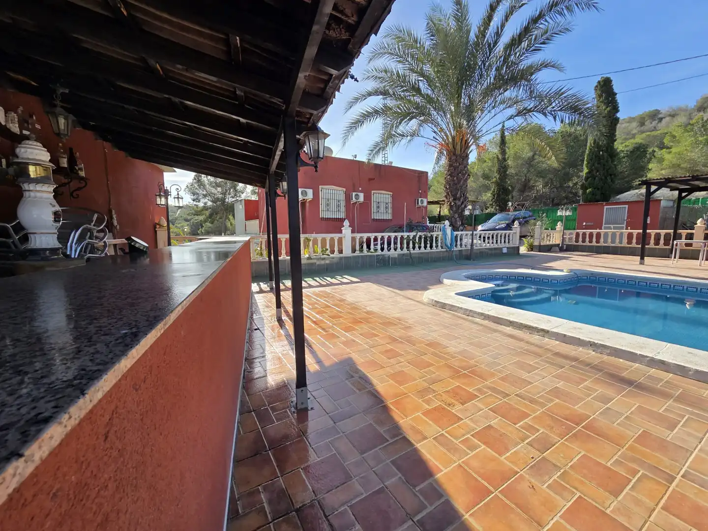 Vista exterior de Finca rústica en venda en Orihuela amb Aire condicionat, Jardí privat i Terrassa
