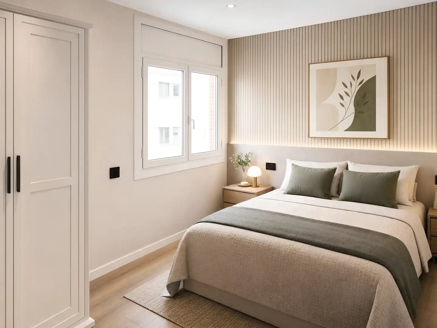 Schlafzimmer von Wohnung zum Verkauf in Castelldefels mit Heizung, Parkett und Möbliert