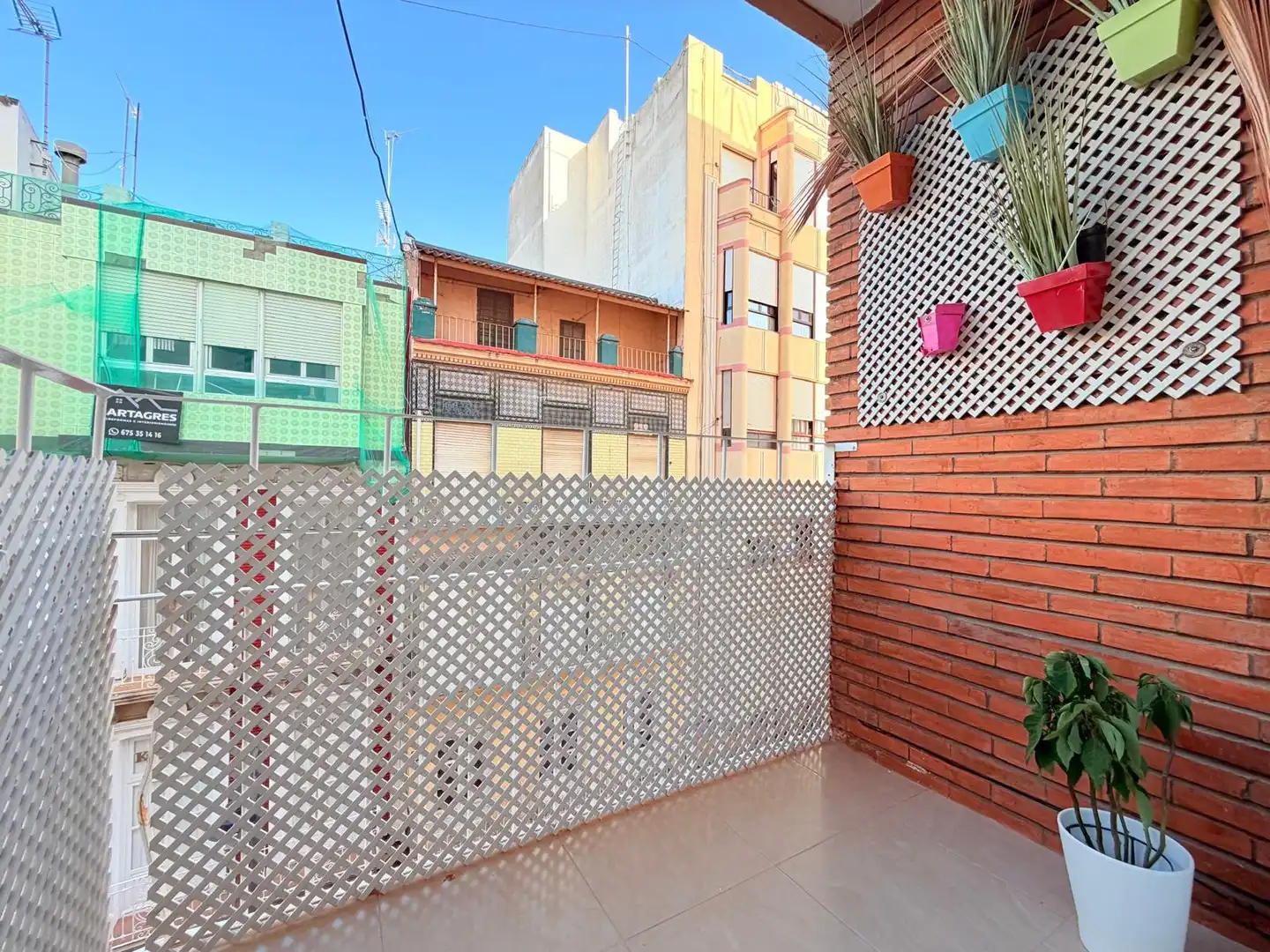 Terraza de Piso de alquiler en Cartagena con Aire acondicionado, Amueblado y Horno