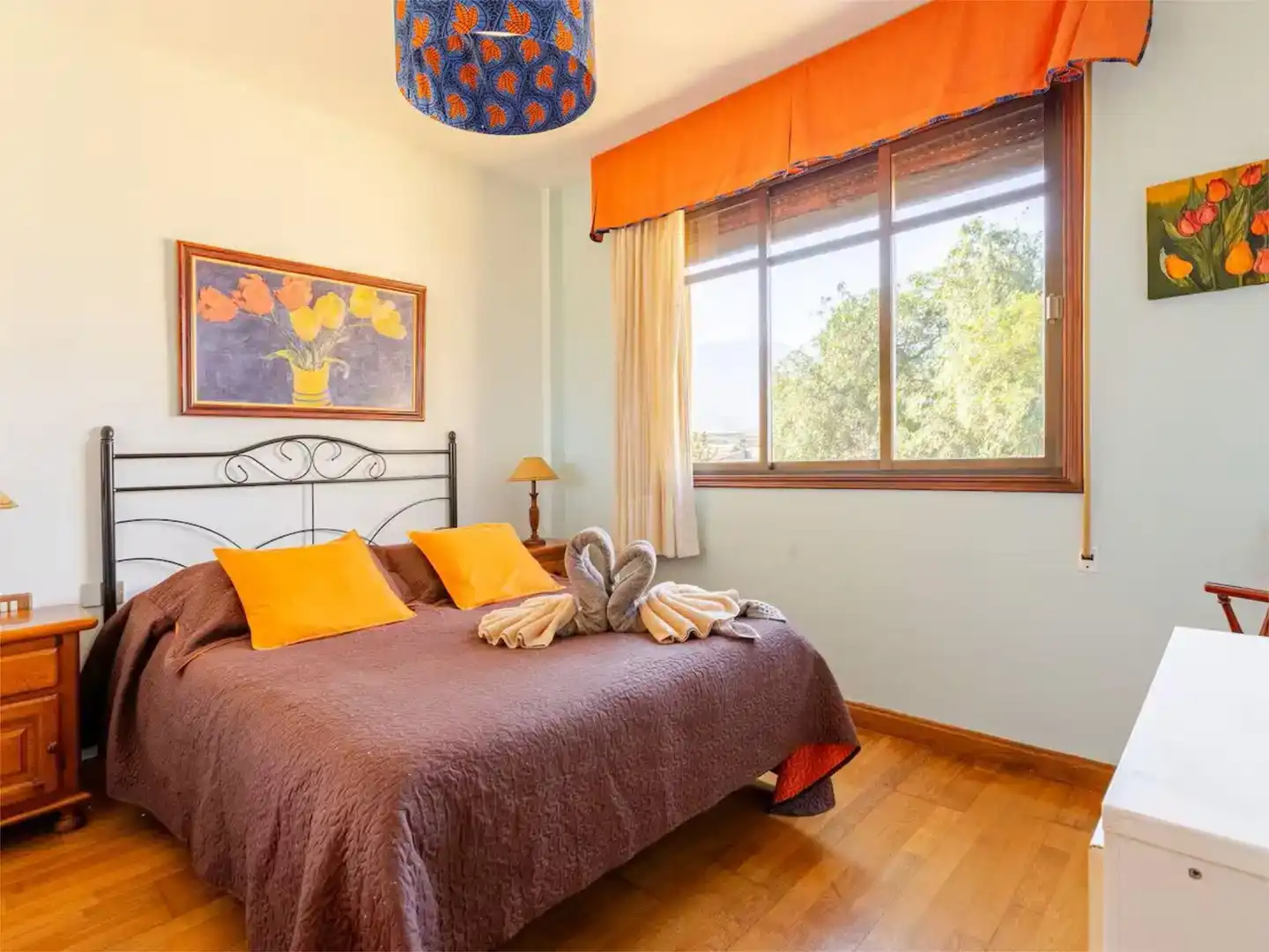 Bedroom of Flat for rent in Güímar  with Private garden, Parquet flooring and Swimming Pool