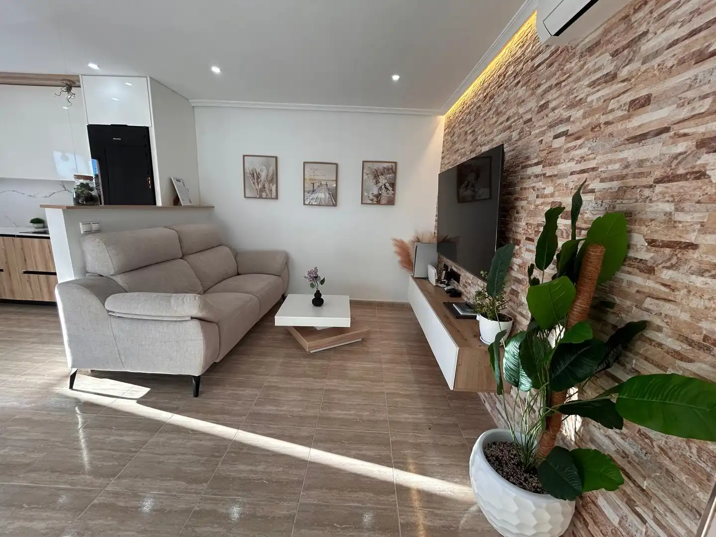 Living room of Flat for sale in Dolores  with Air Conditioner, Terrace and Furnished