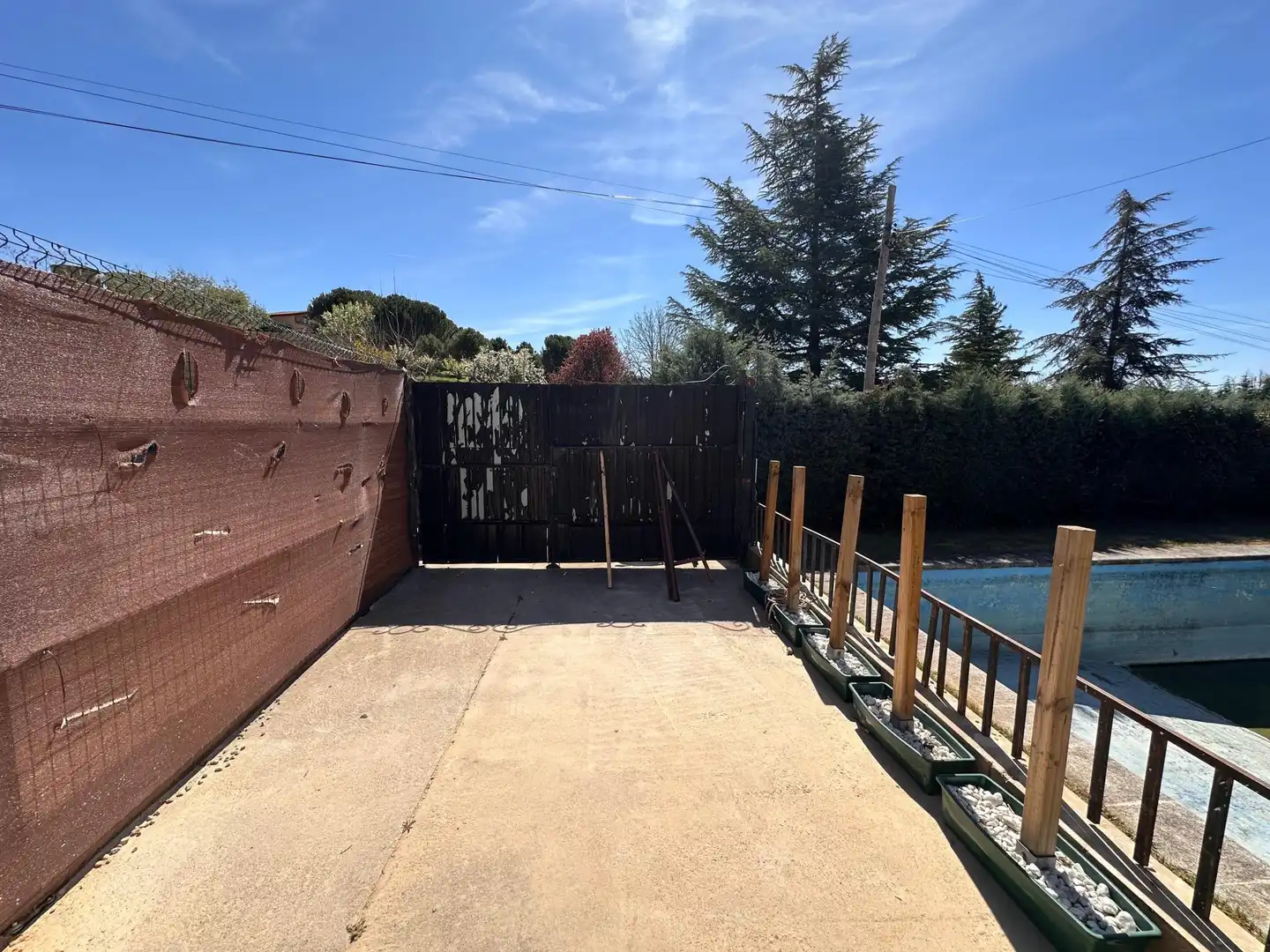 Jardín de Finca rústica en venta en Valverde de la Virgen con Piscina