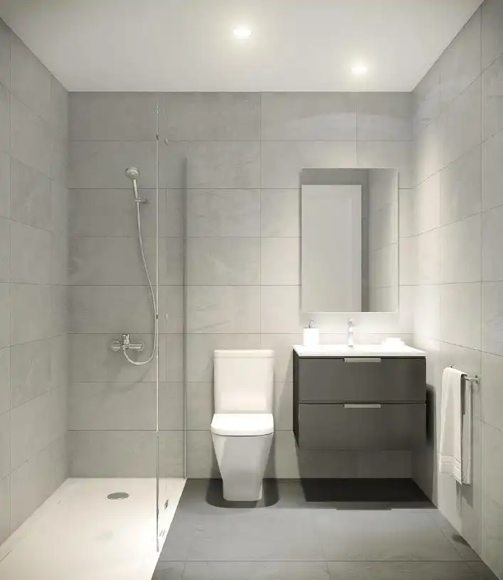 Baño de Planta baja en venta en Montcada i Reixac con Aire acondicionado, Jardín privado y Parquet