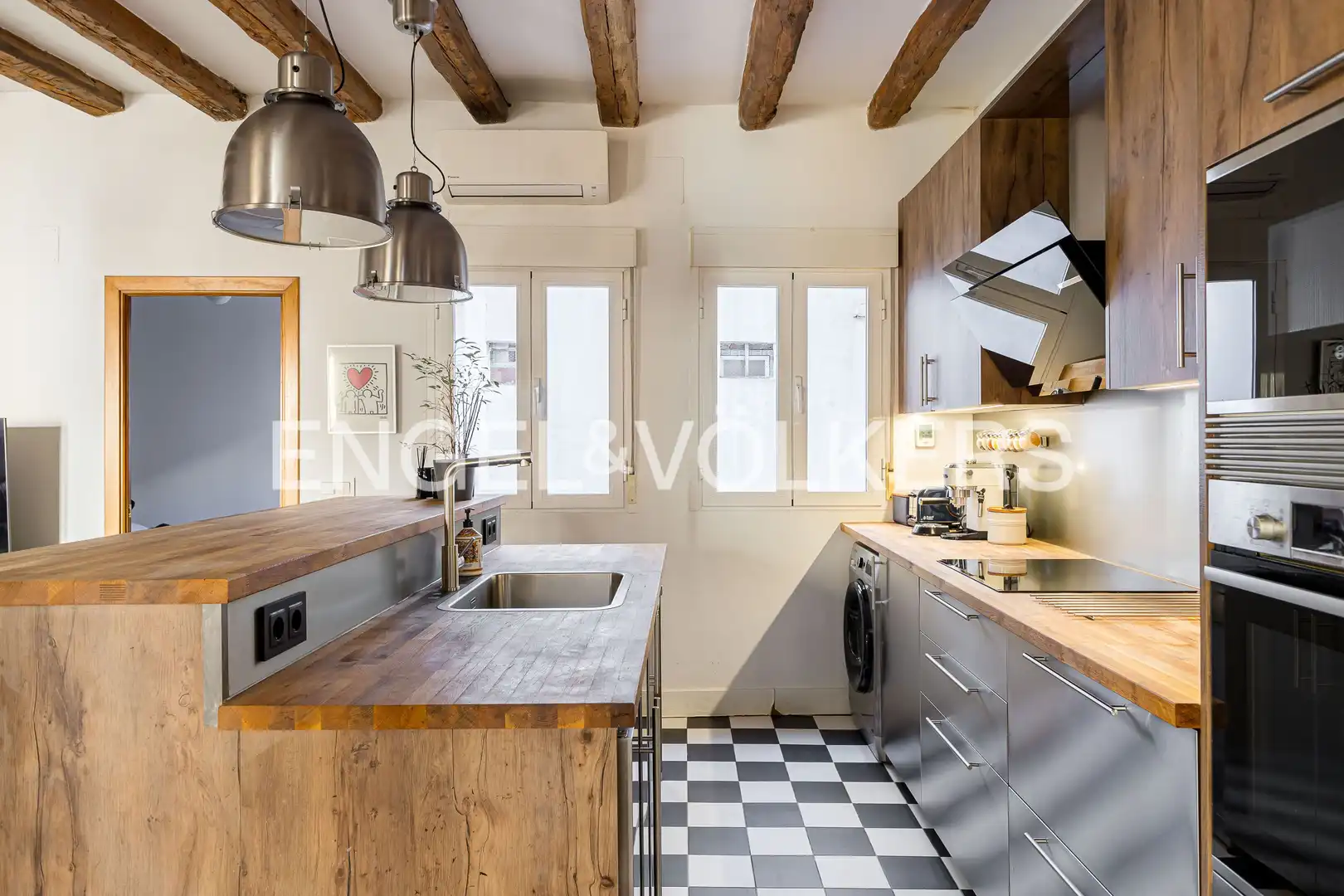 Kitchen of Flat for sale in Madrid  with Air Conditioner, Heating and Terrace