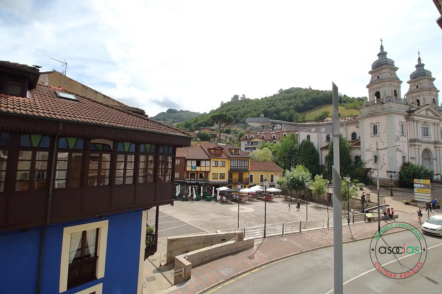 Vista exterior de Pis en venda en Mieres (Asturias) amb Calefacció i Terrassa