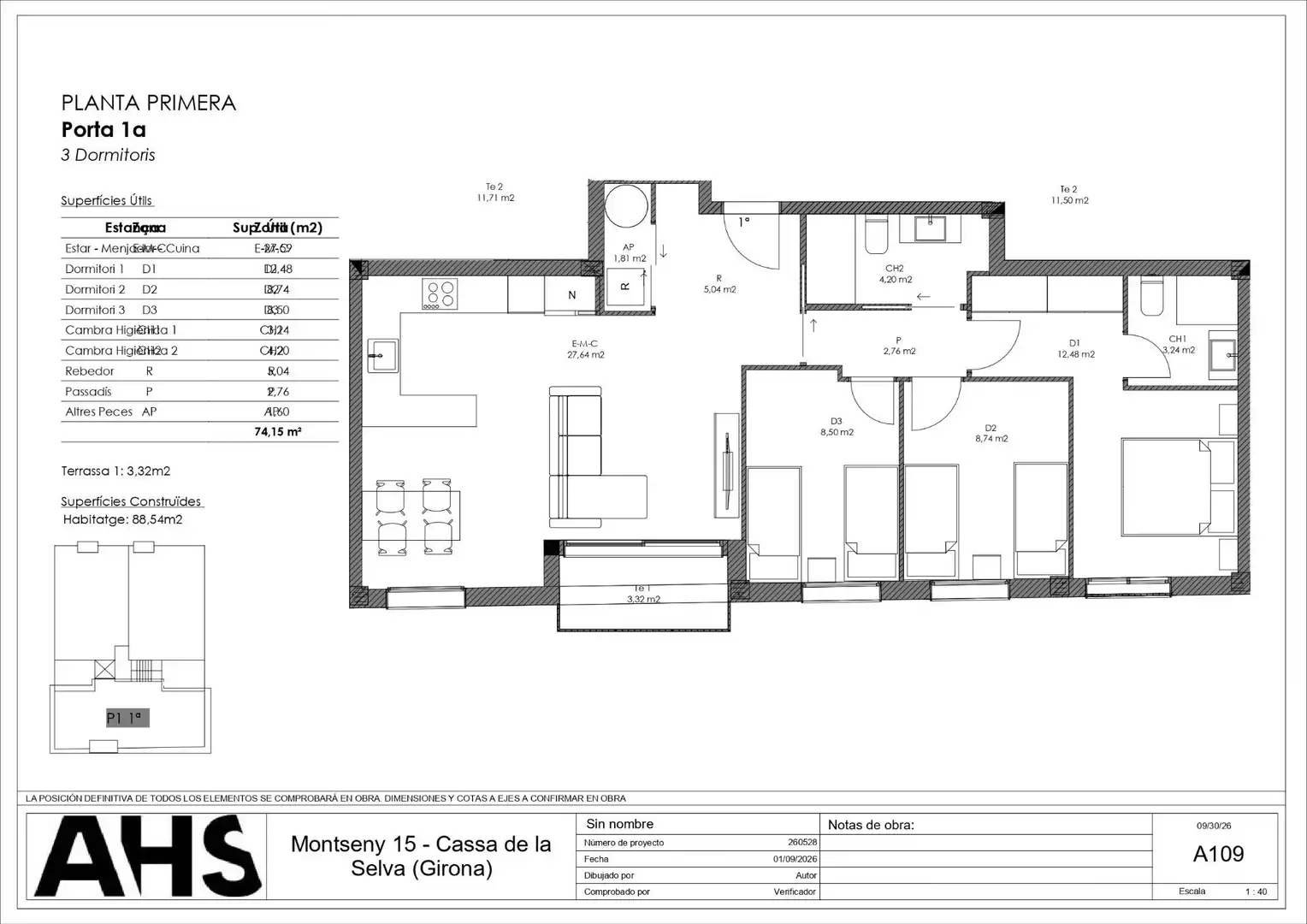 Flat with terrace for sale in Carrer Carrer Montseny, imagen 8