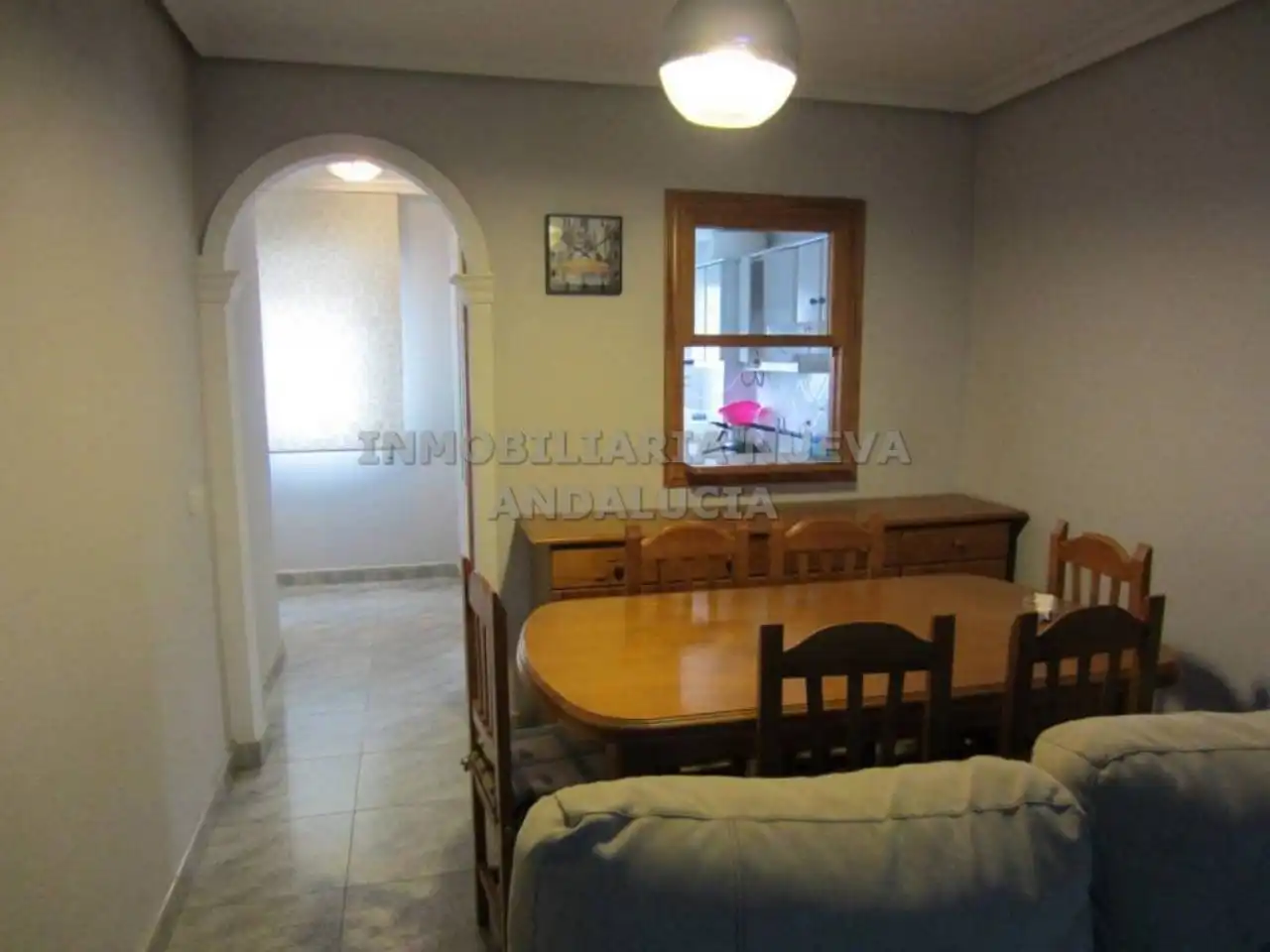 Comedor de Piso de alquiler en Almería con Terraza, Amueblado y Piscina comunitaria
