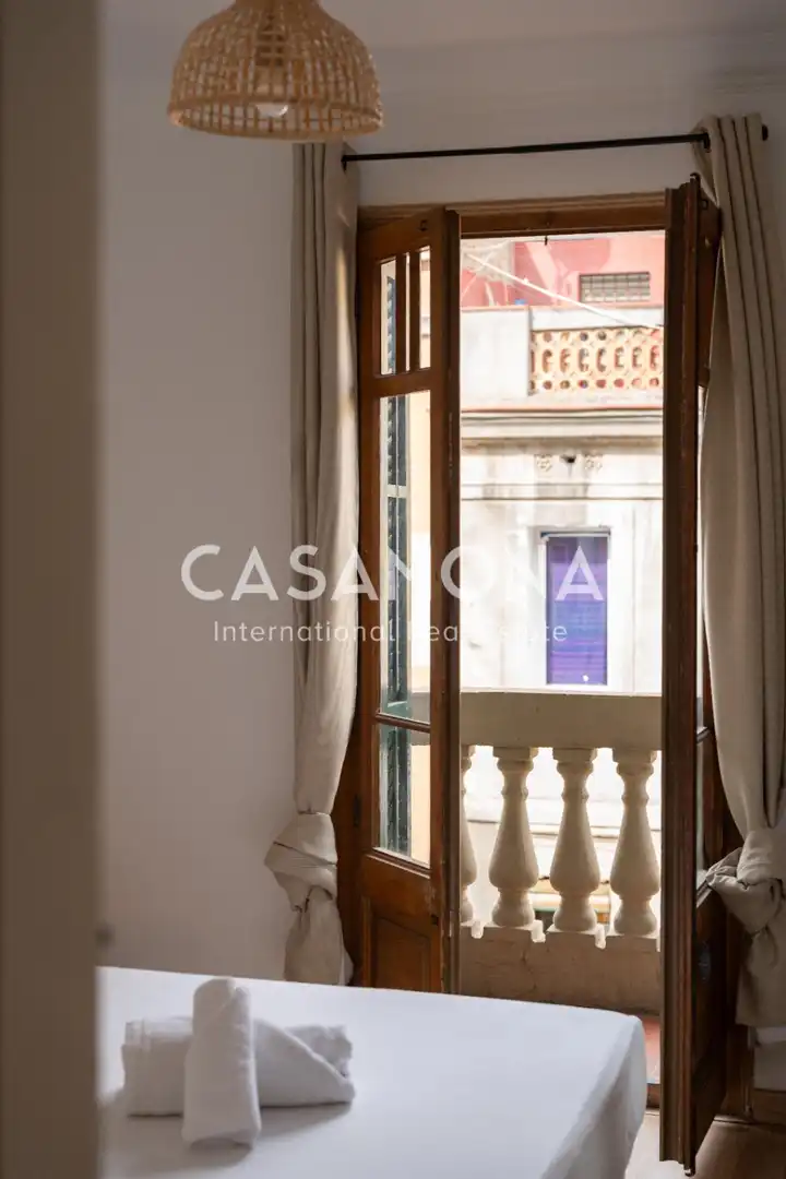 Balcony of Apartments for rent in Barcelona  with Air Conditioner, Heating and Terrace