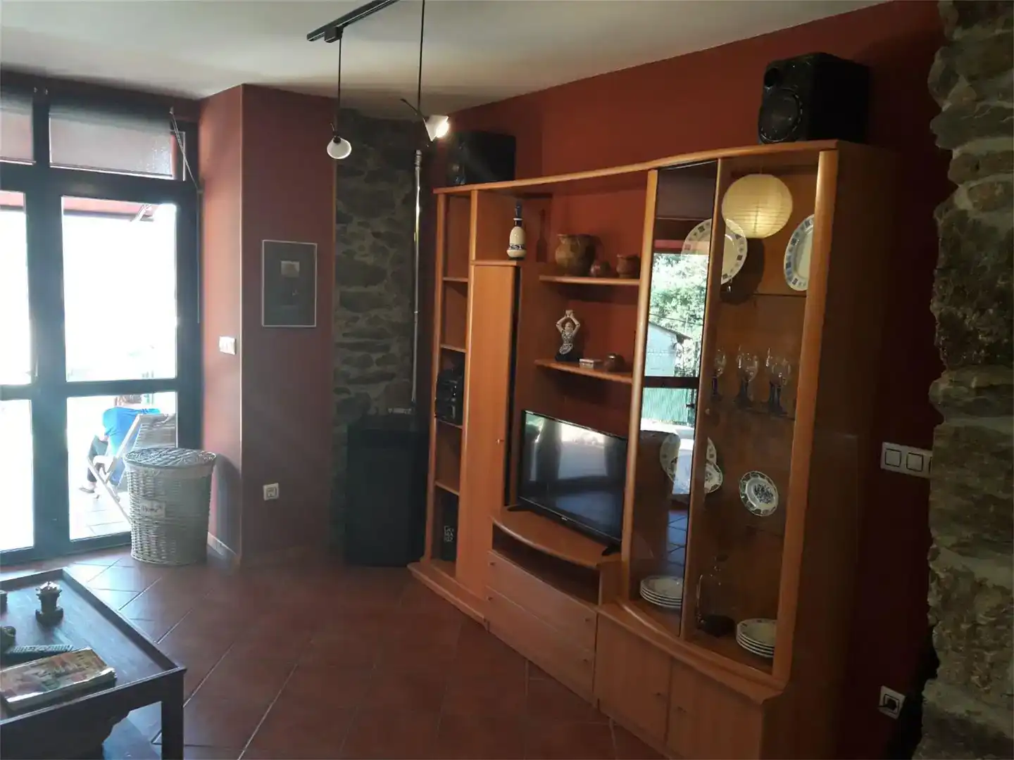 Sala d'estar de Casa adosada en venda en Ribadavia amb Balcó