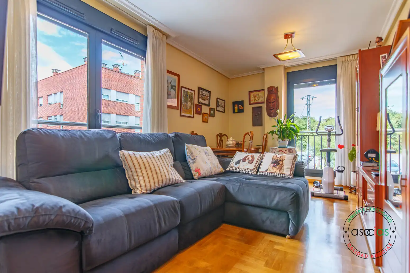 Living room of Flat for sale in Siero  with Heating, Terrace and Storage room