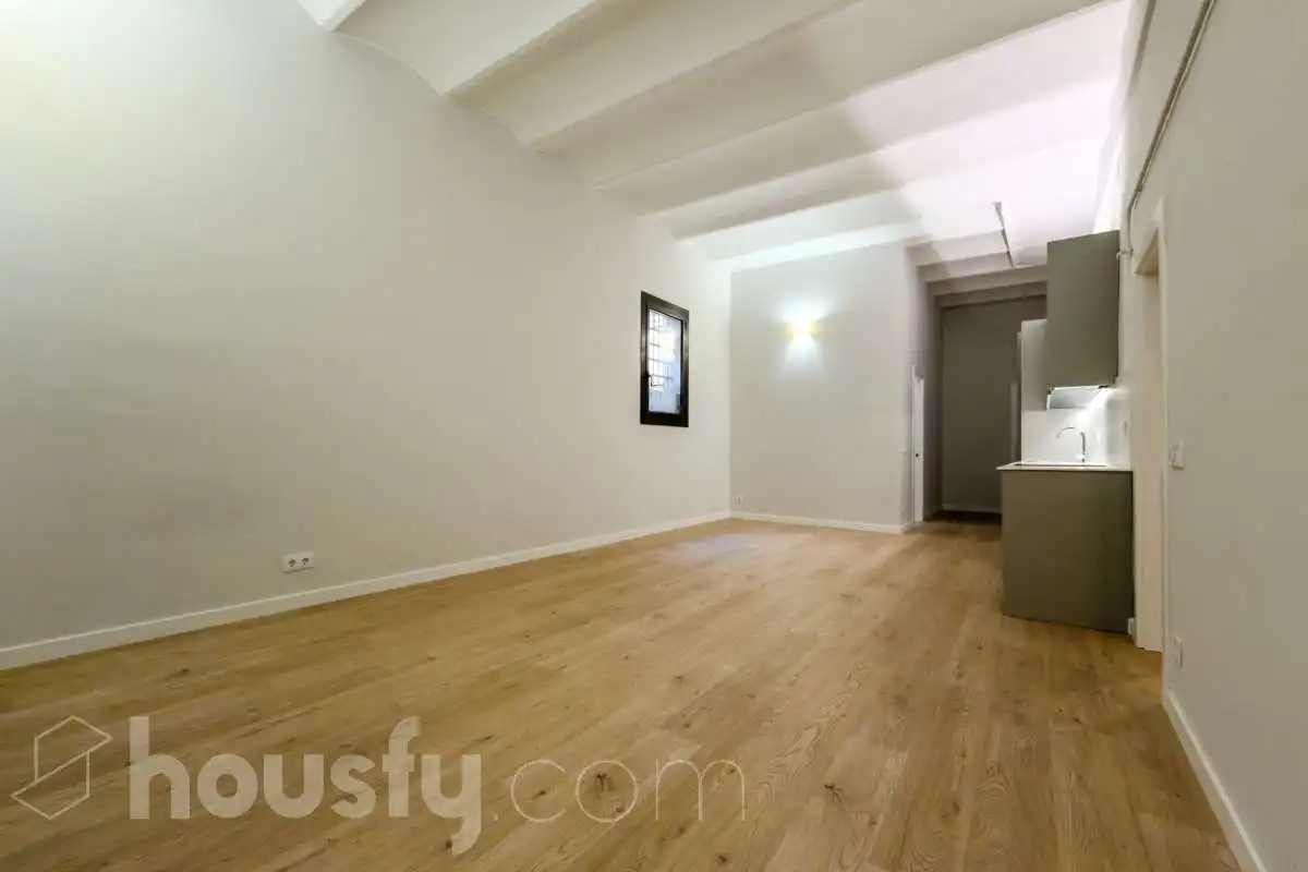 Sala de estar de Planta baja en venta en Barcelona con Parquet