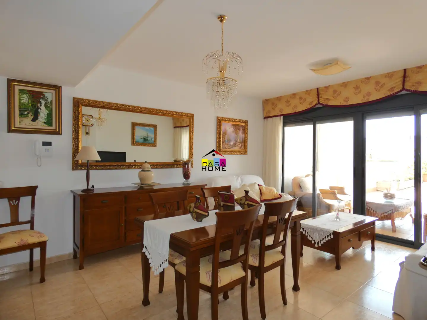 Menjador de Apartament en venda en Benicasim / Benicàssim amb Aire condicionat, Terrassa i Traster