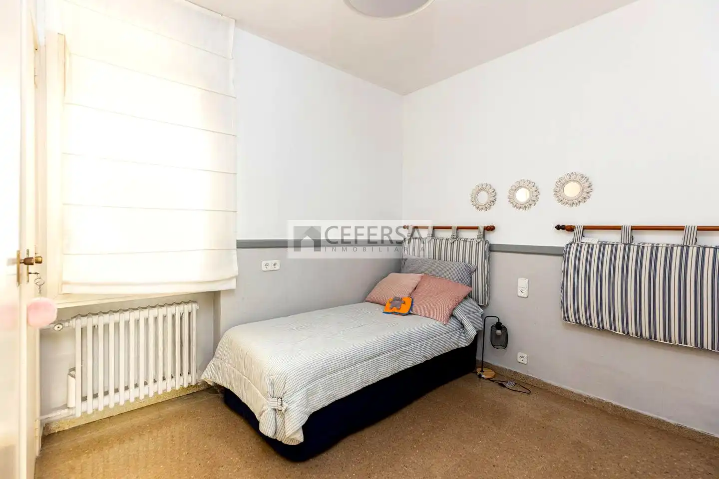 Schlafzimmer von Wohnung zum Verkauf in Barcelona mit Heizung, Parkett und Terrasse