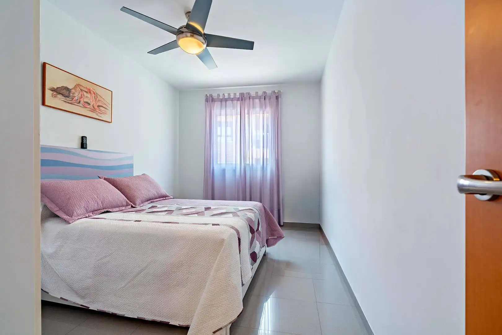 Bedroom of Flat for rent in Roquetas de Mar  with Air Conditioner, Heating and Private garden