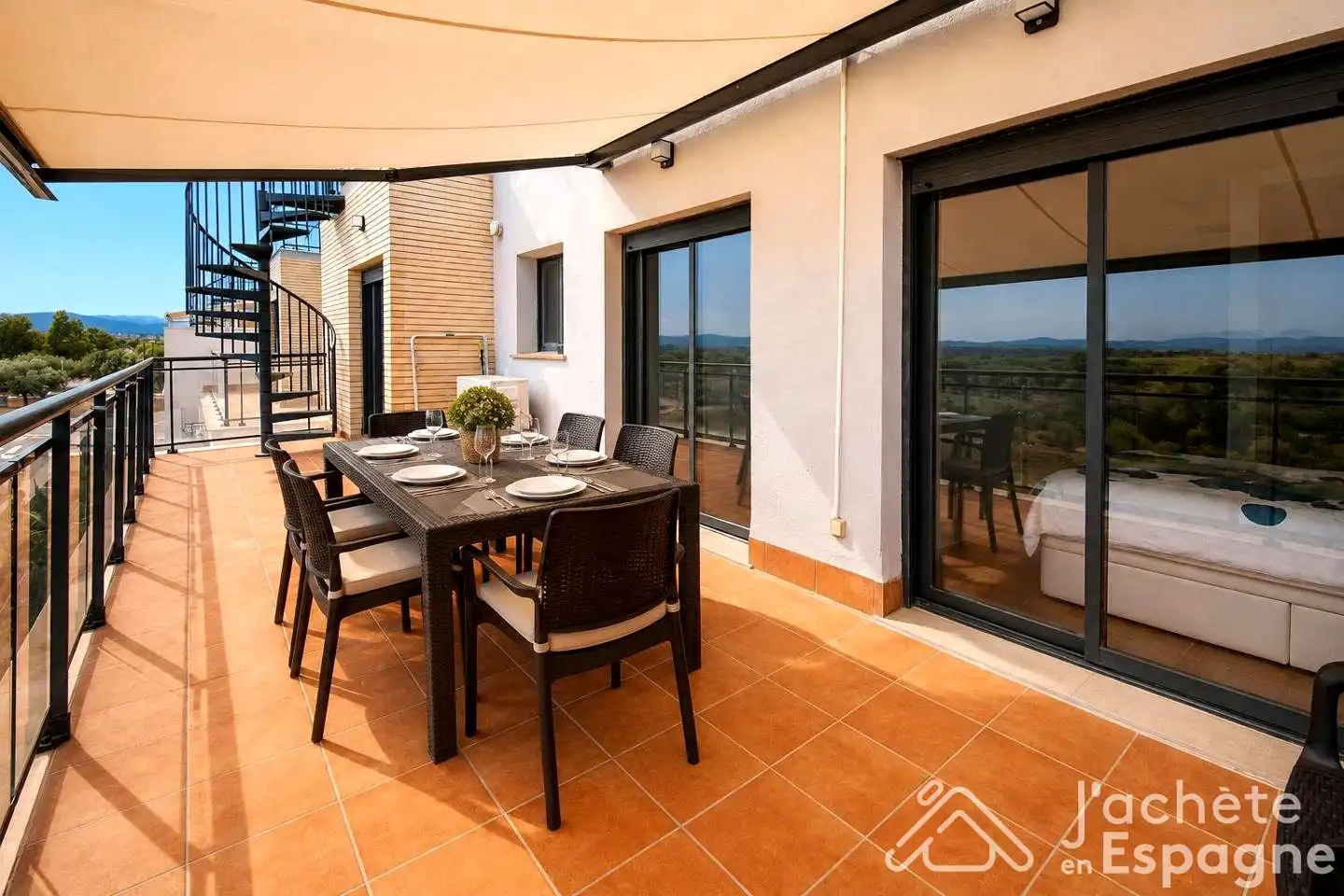 Terraza de Dúplex en venta en San Jorge / Sant Jordi con Aire acondicionado, Terraza y Trastero
