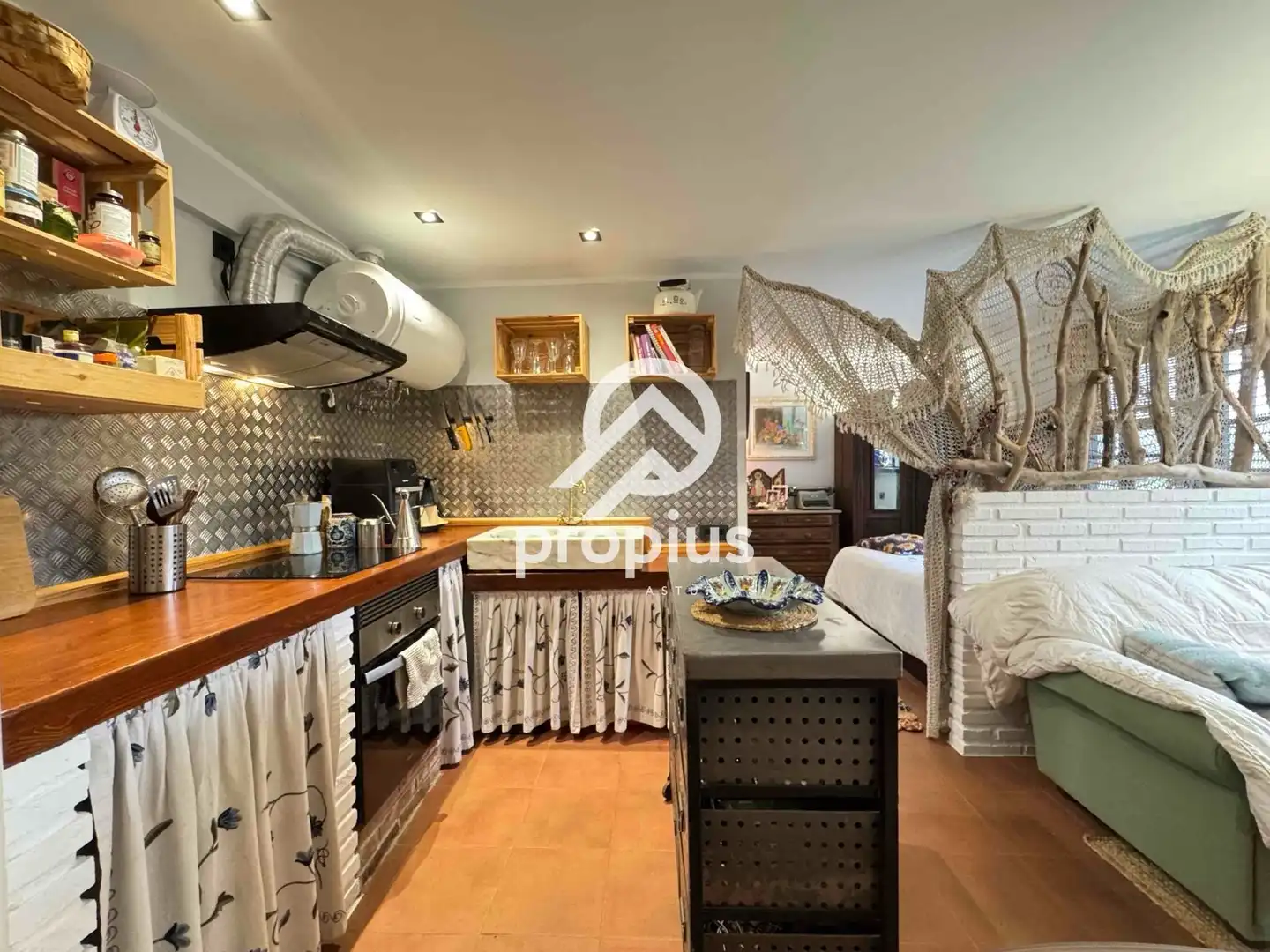 Cocina de Casa o chalet en venta en Ribadesella con Calefacción, Jardín privado y Terraza