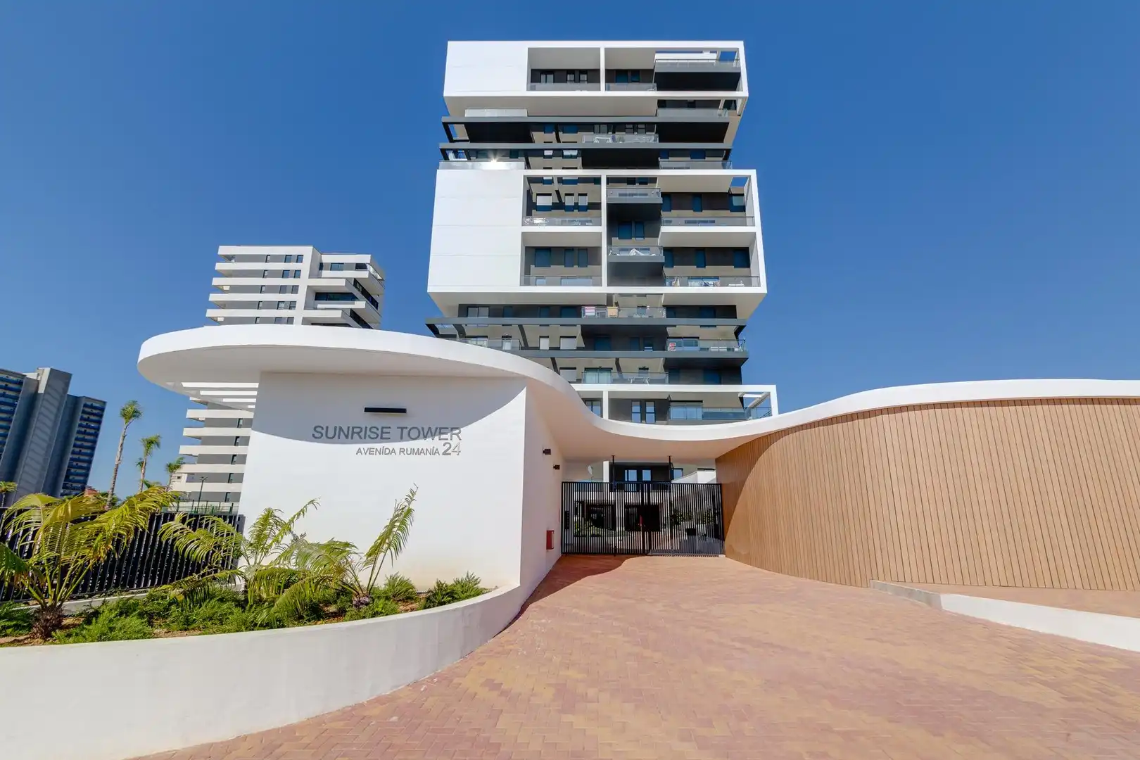 Vista exterior de Apartamento en venta en Calpe / Calp con Aire acondicionado, Calefacción y Jardín privado