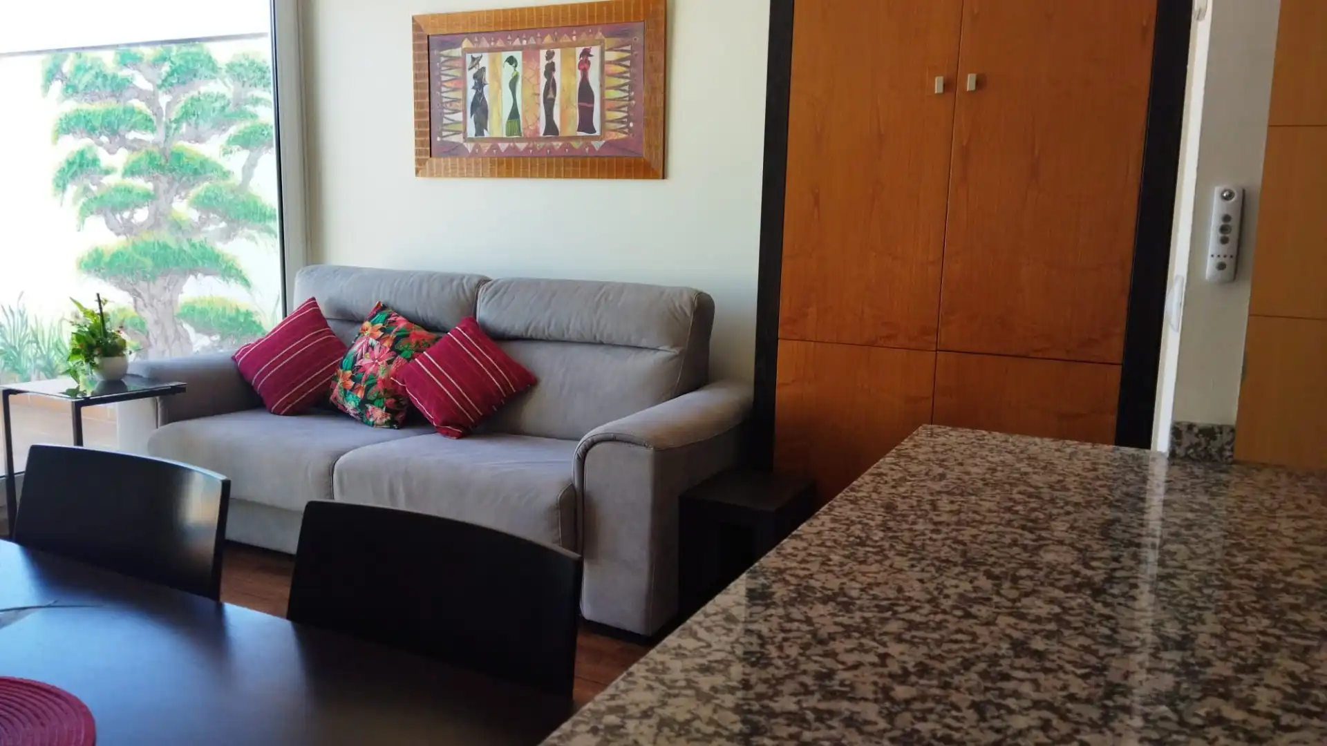 Wohnzimmer von Wohnung zur Miete in Almansa mit Klimaanlage, Heizung und Parkett