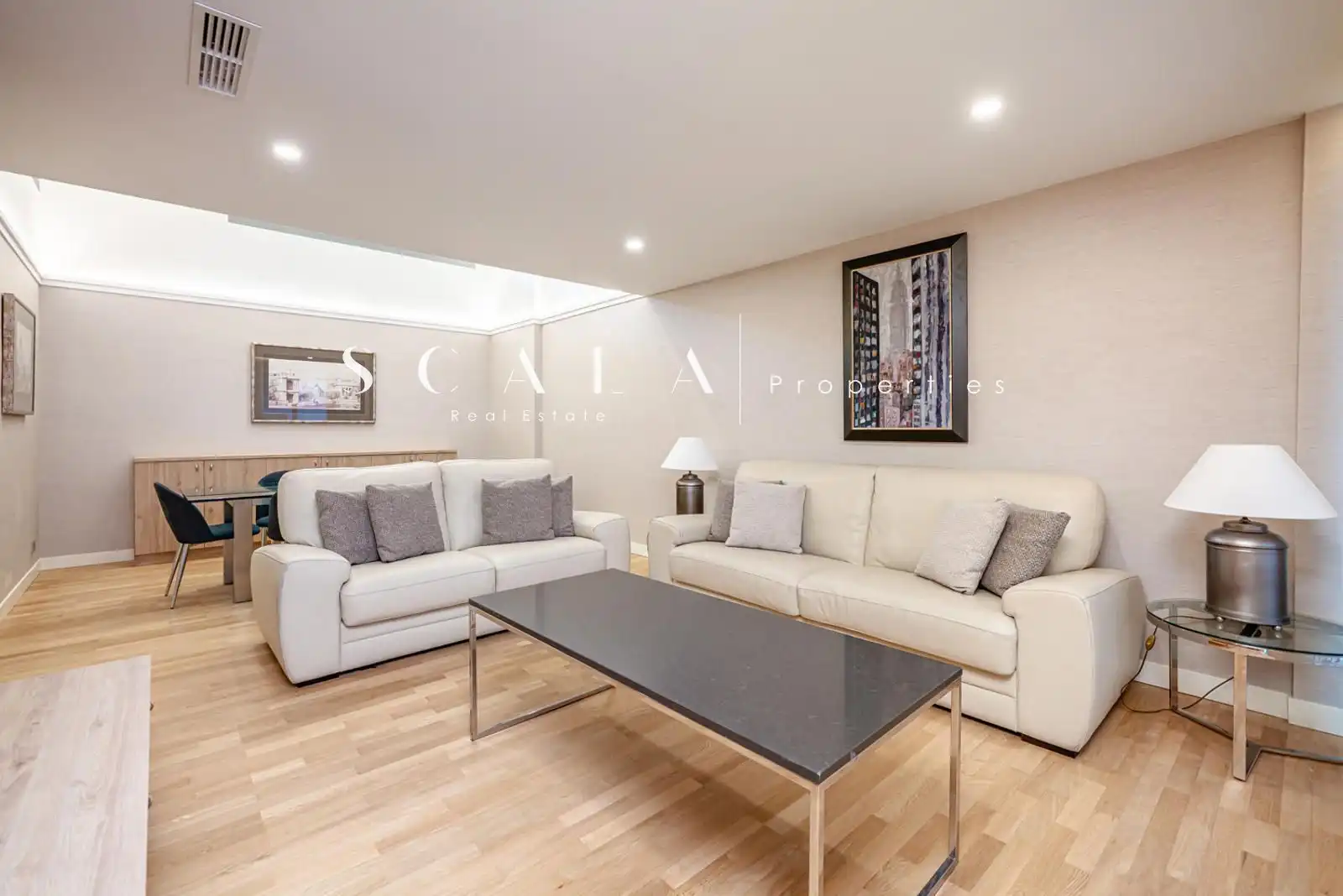 Wohnzimmer von Maisonette zur Miete in Madrid mit Klimaanlage, Heizung und Terrasse